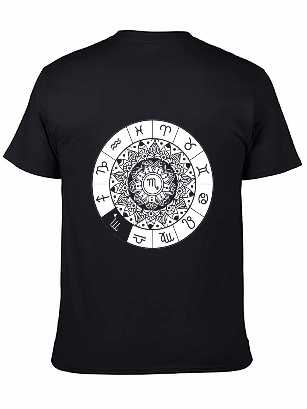 Zodiac Mandala T-Shirt - Stylish Astrology Design