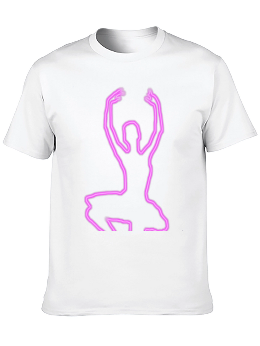 Neon Ballerina Graphic Tee - Black