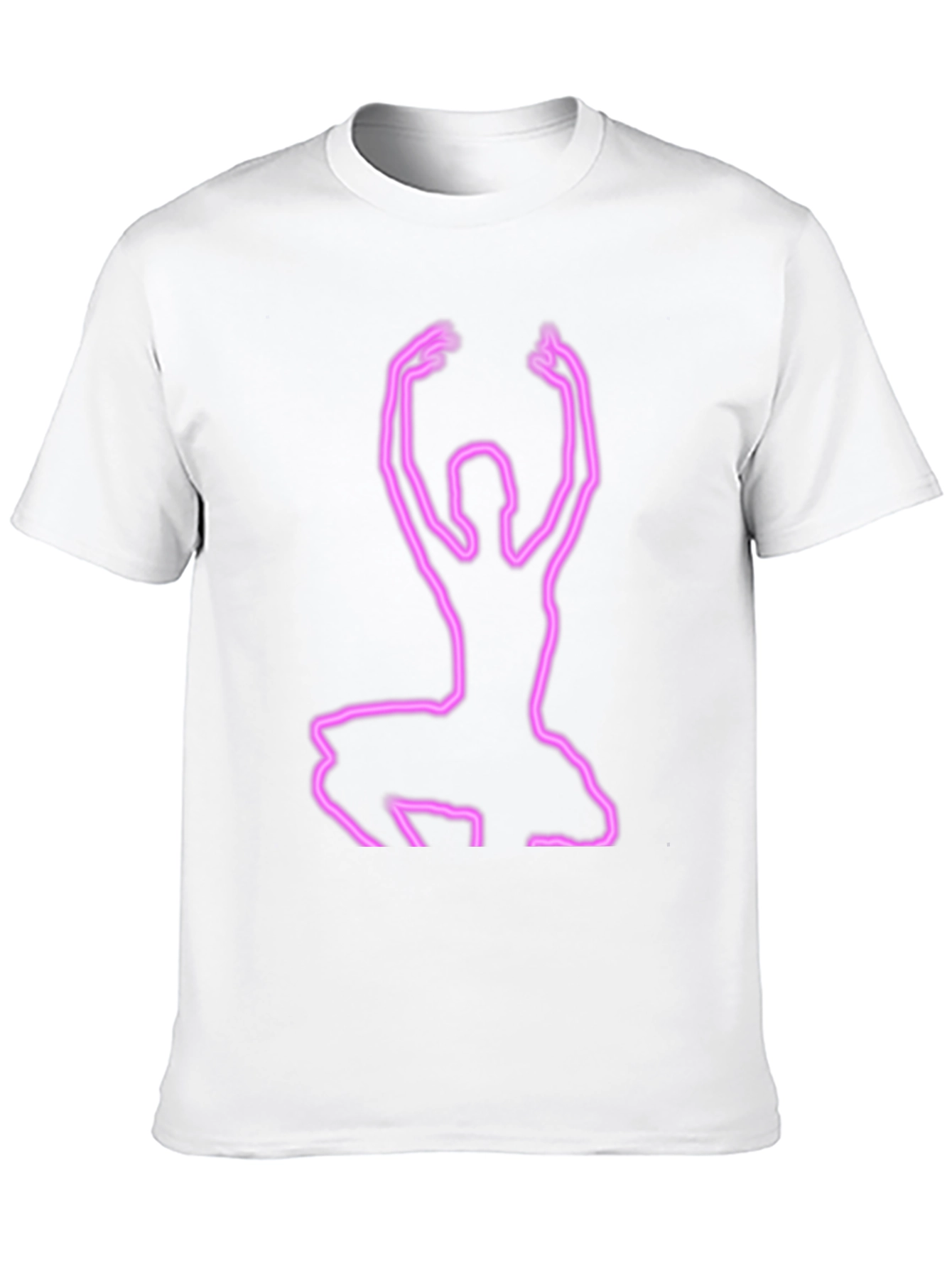 Neon Ballerina Graphic Tee - Black