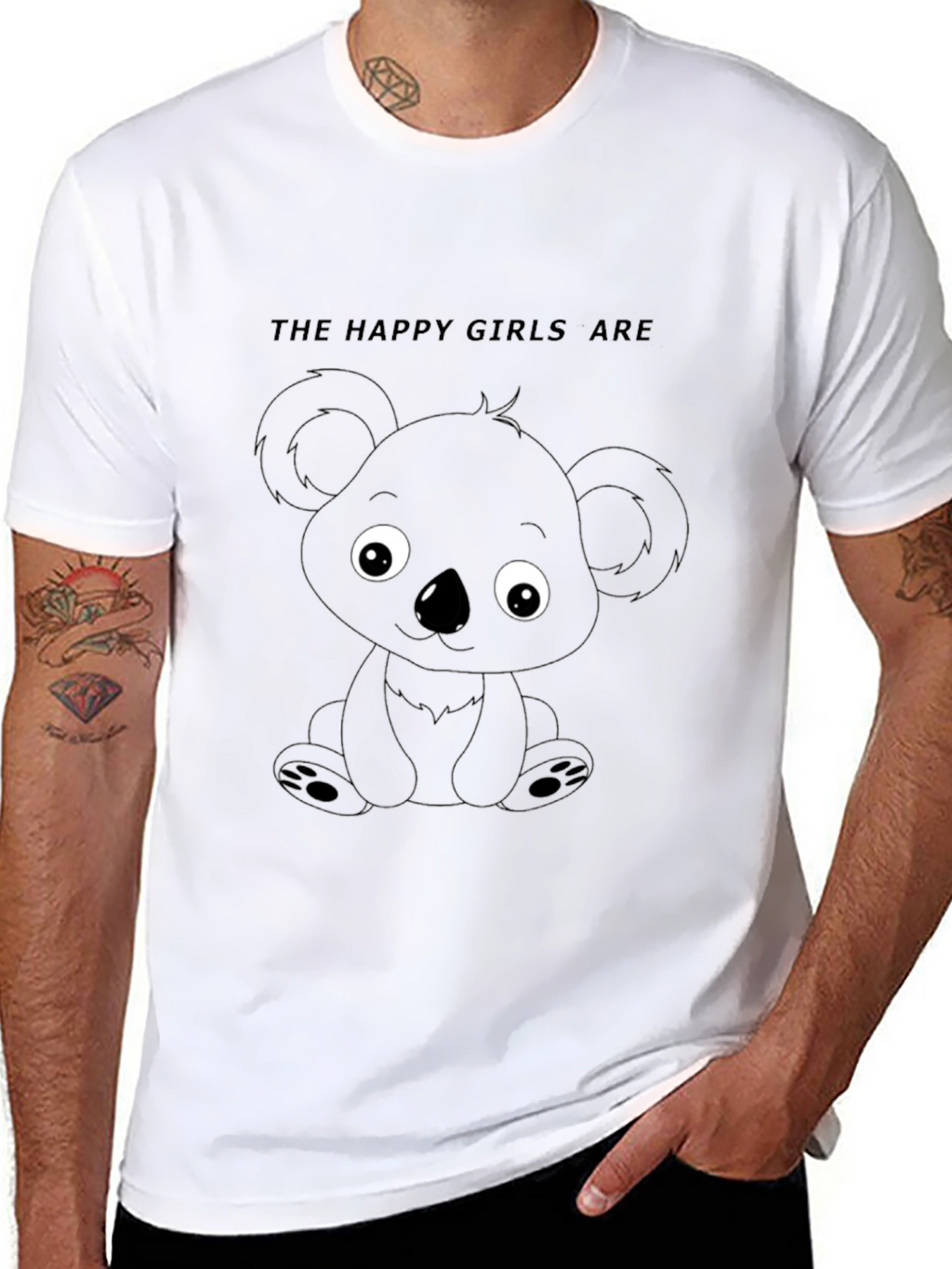 Koala Graphic Tee - Happy Girls Are