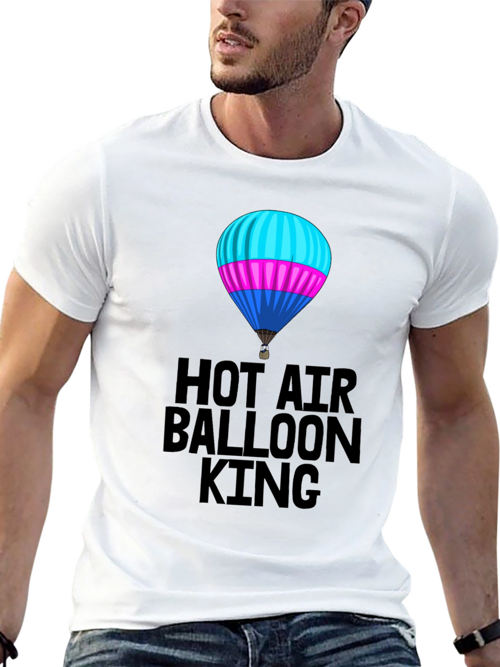 Hot Air Balloon King Graphic Tee