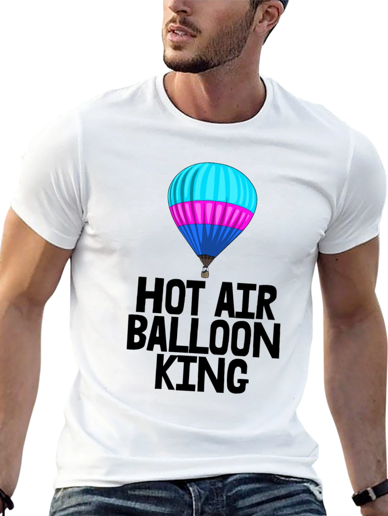 Hot Air Balloon King Graphic Tee