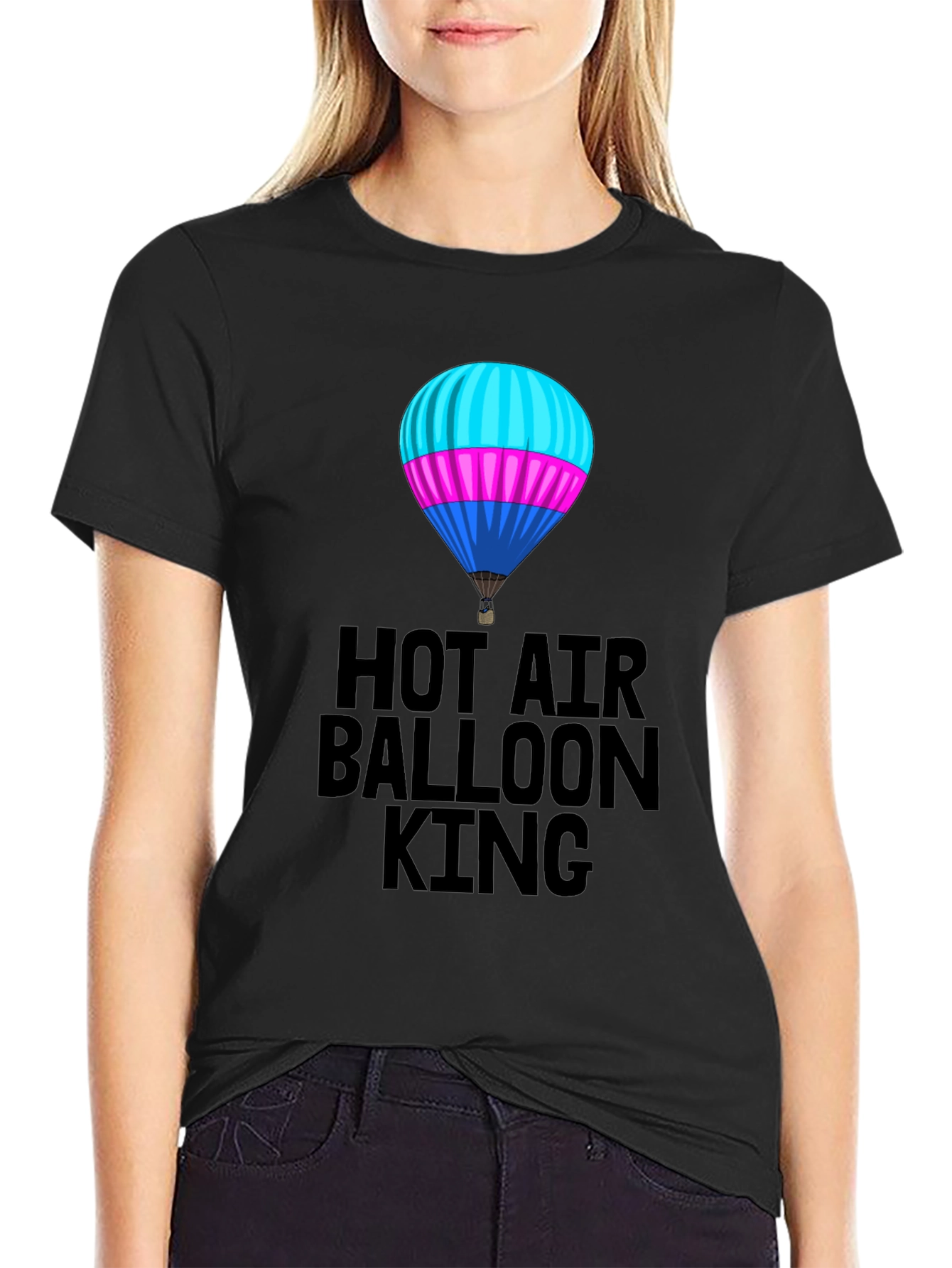 Hot Air Balloon King Graphic Tee