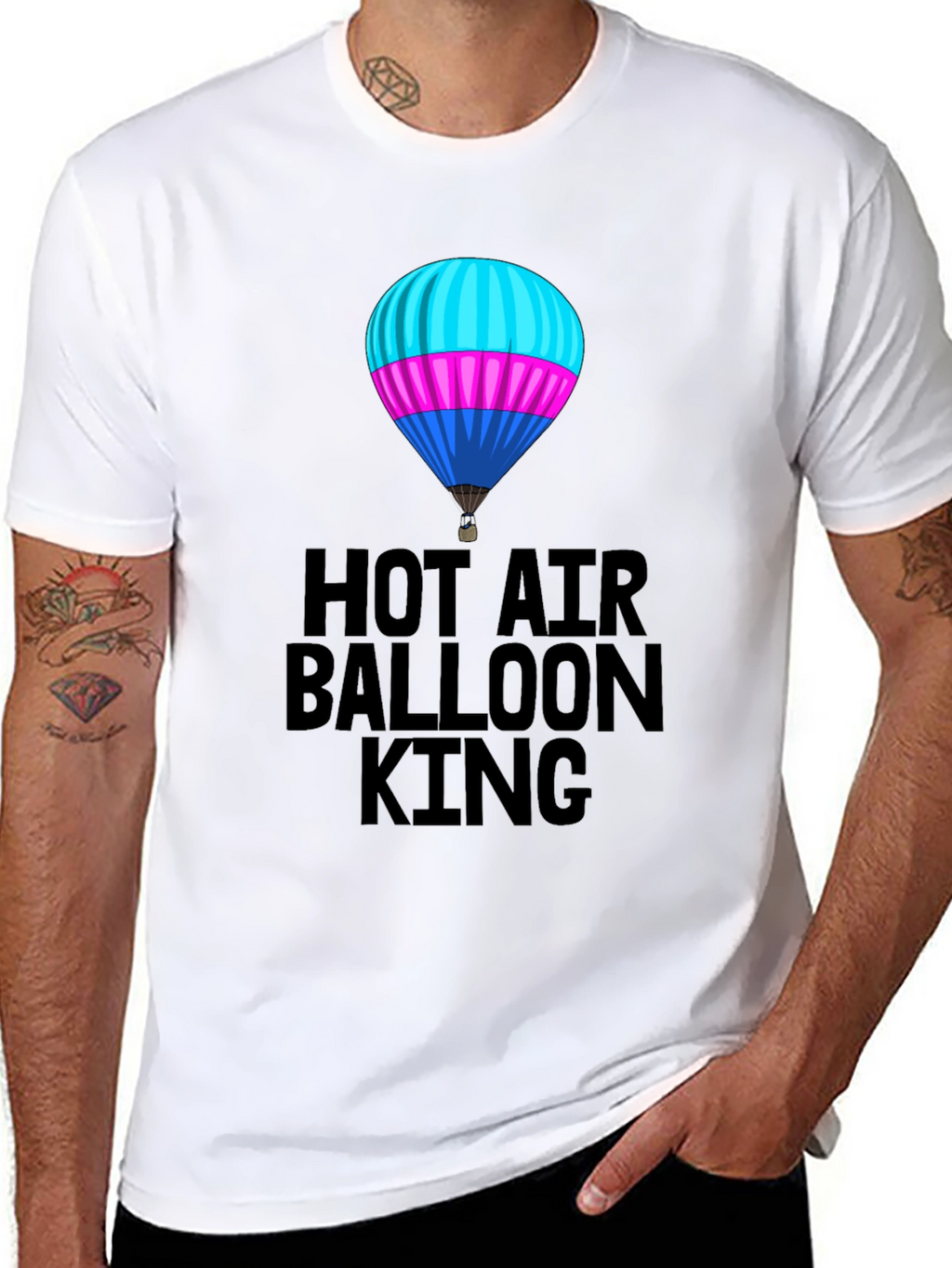 Hot Air Balloon King Graphic Tee