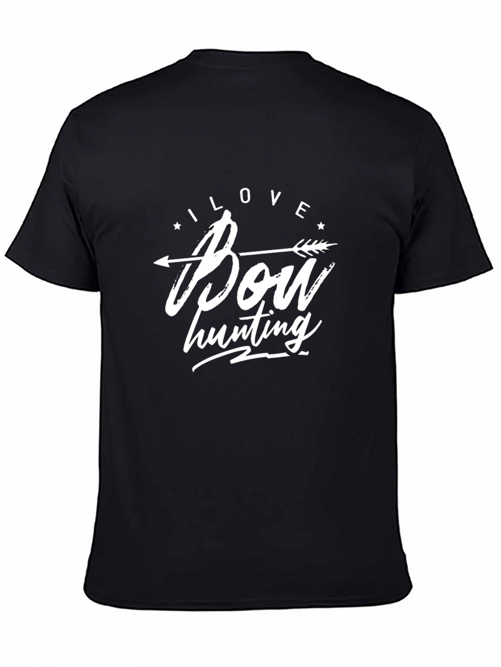 I Love Bow Hunting T-Shirt - Unisex Black Tee