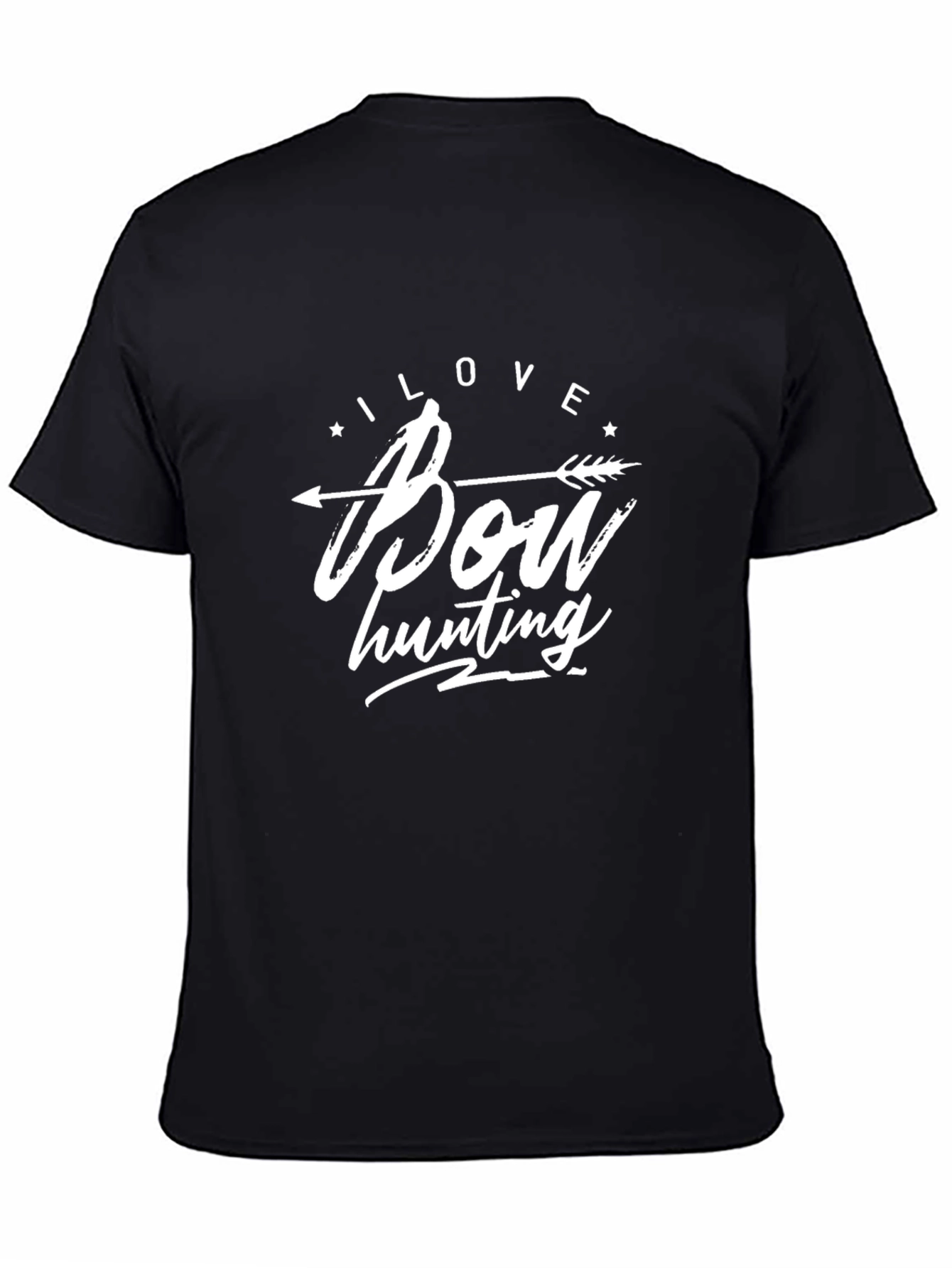 I Love Bow Hunting T-Shirt - Unisex Black Tee