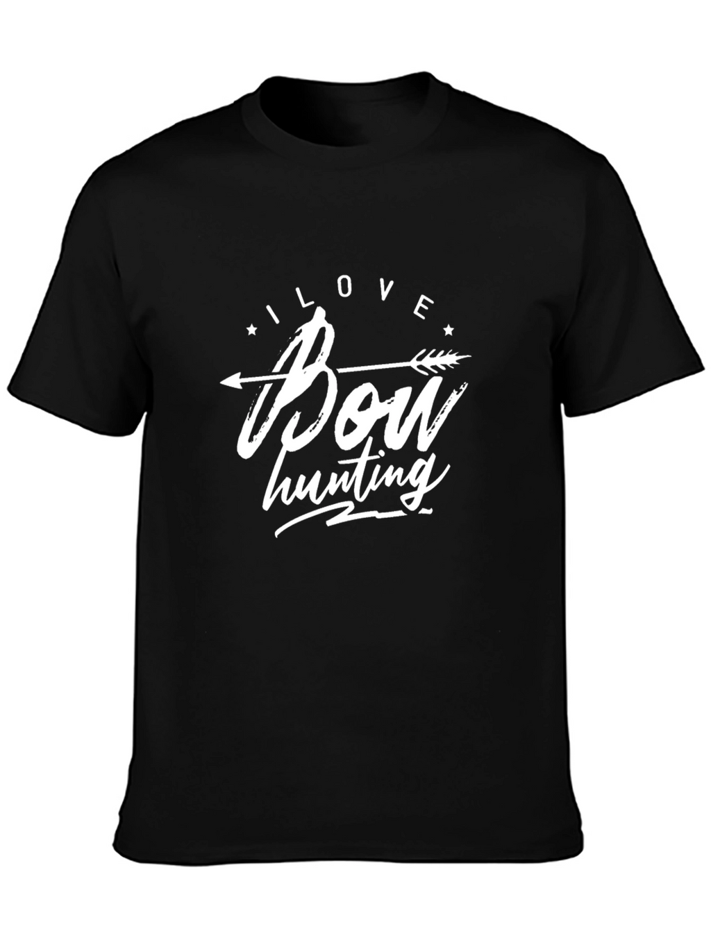 I Love Bow Hunting T-Shirt - Unisex Black Tee