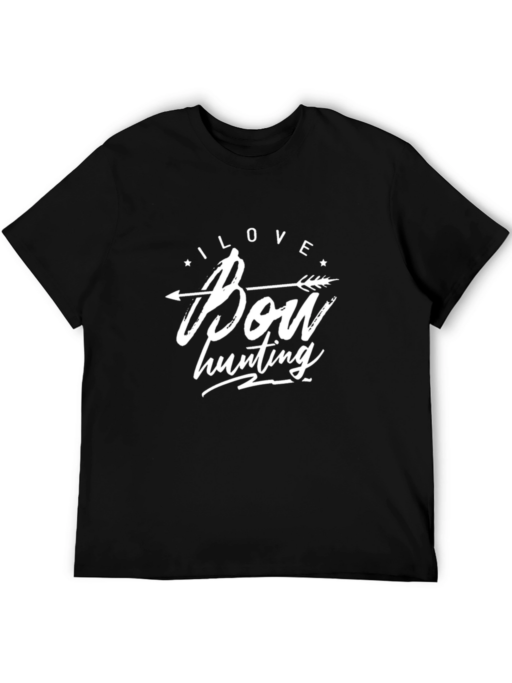 I Love Bow Hunting T-Shirt - Unisex Black Tee