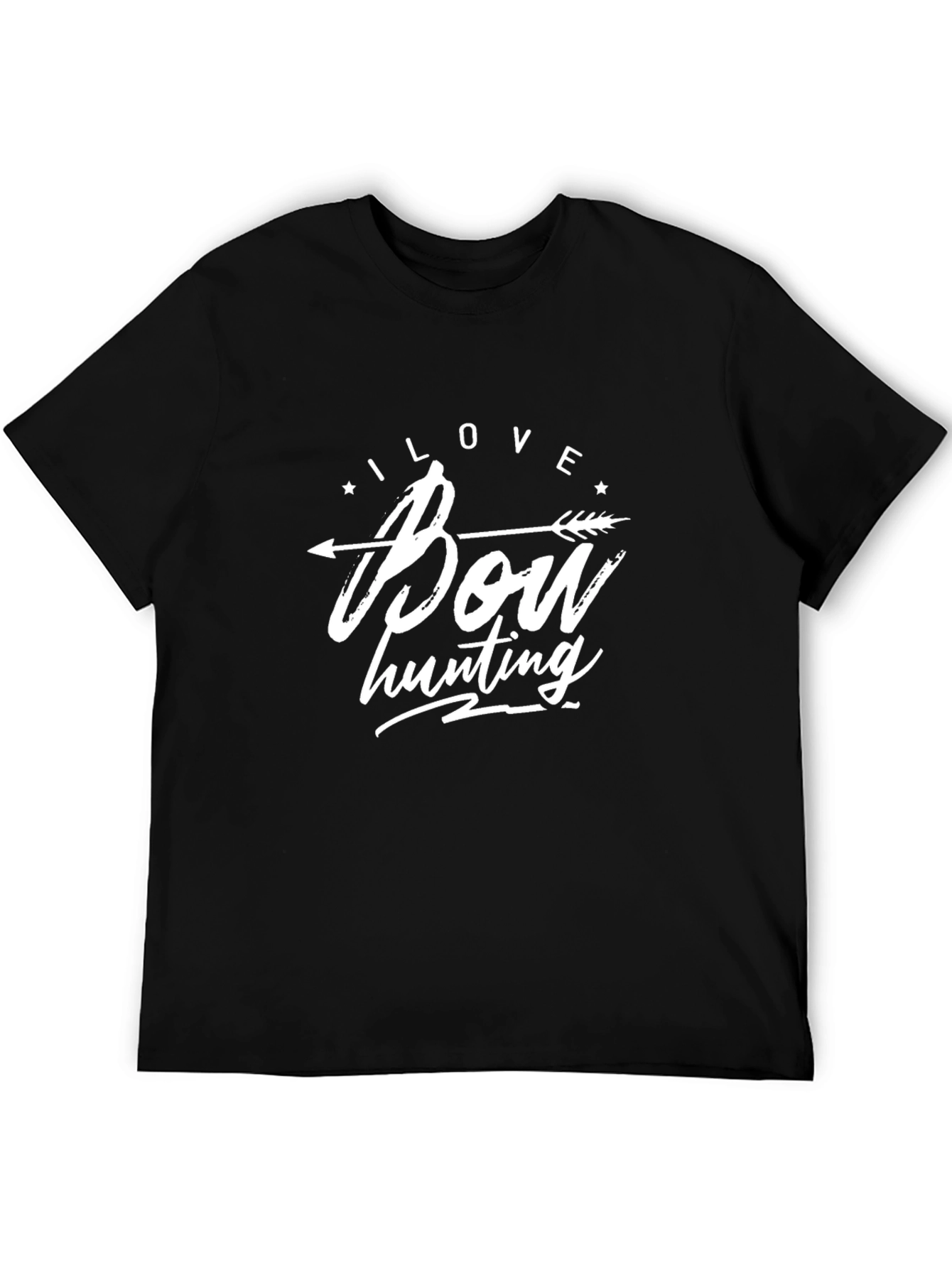 I Love Bow Hunting T-Shirt - Unisex Black Tee