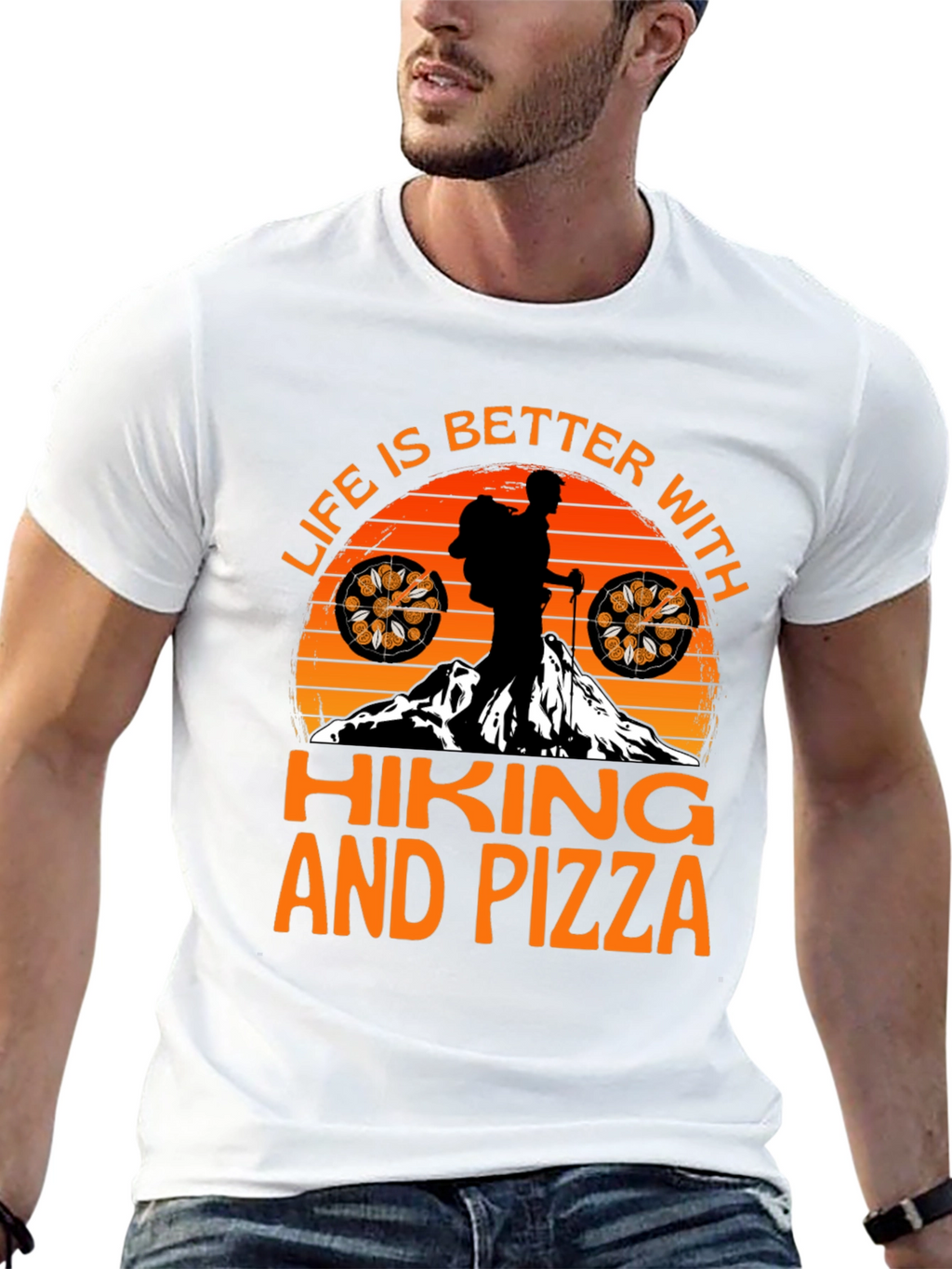 Hiking and Pizza T-Shirt - Adventure Time!