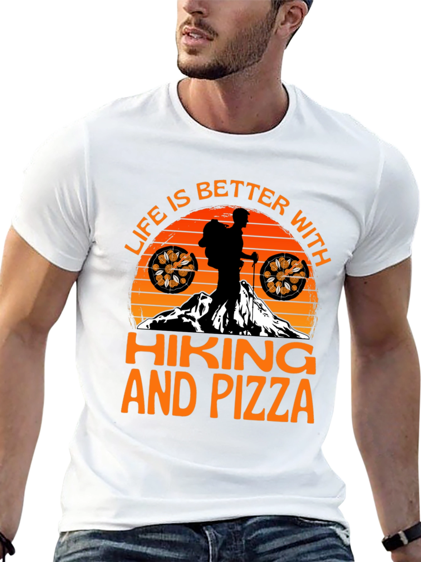 Hiking and Pizza T-Shirt - Adventure Time!