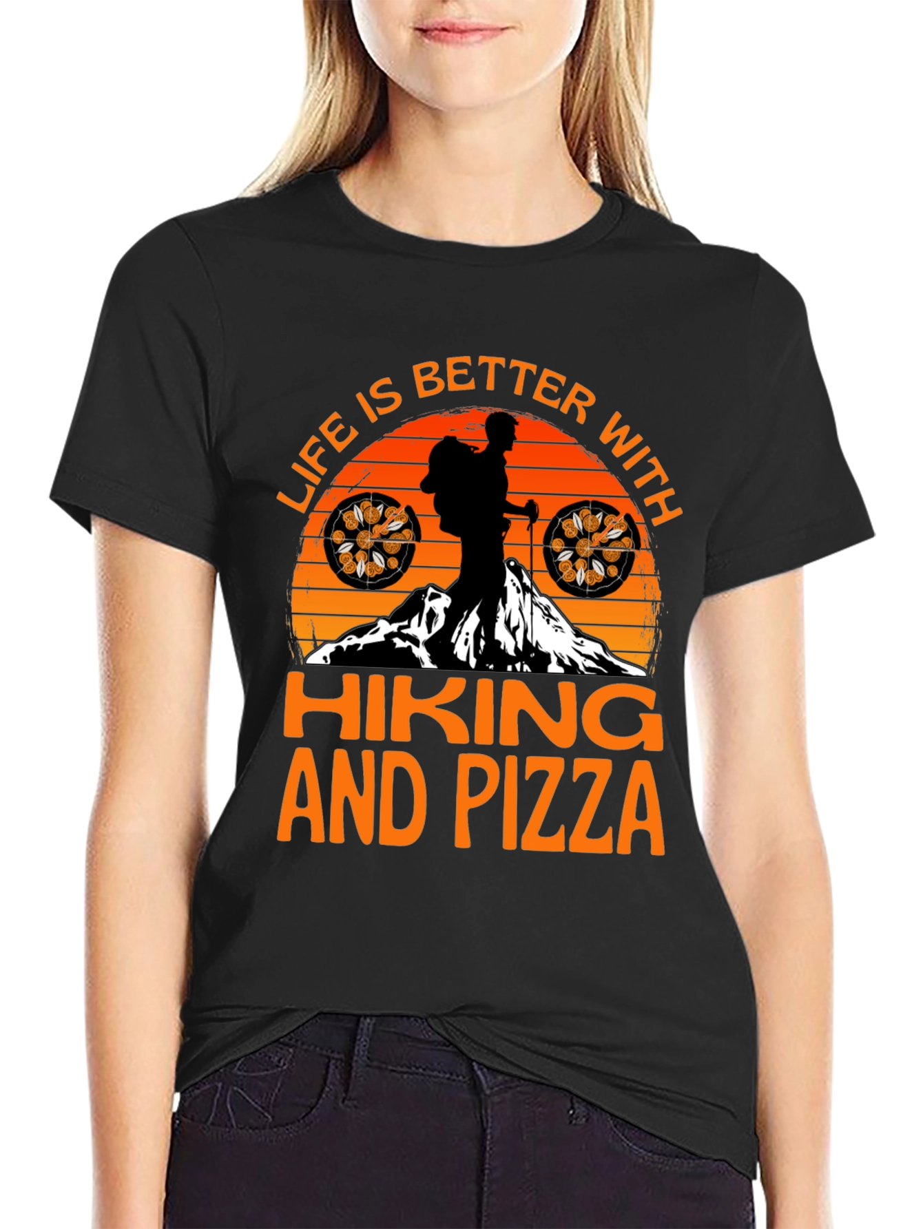 Hiking and Pizza T-Shirt - Adventure Time!