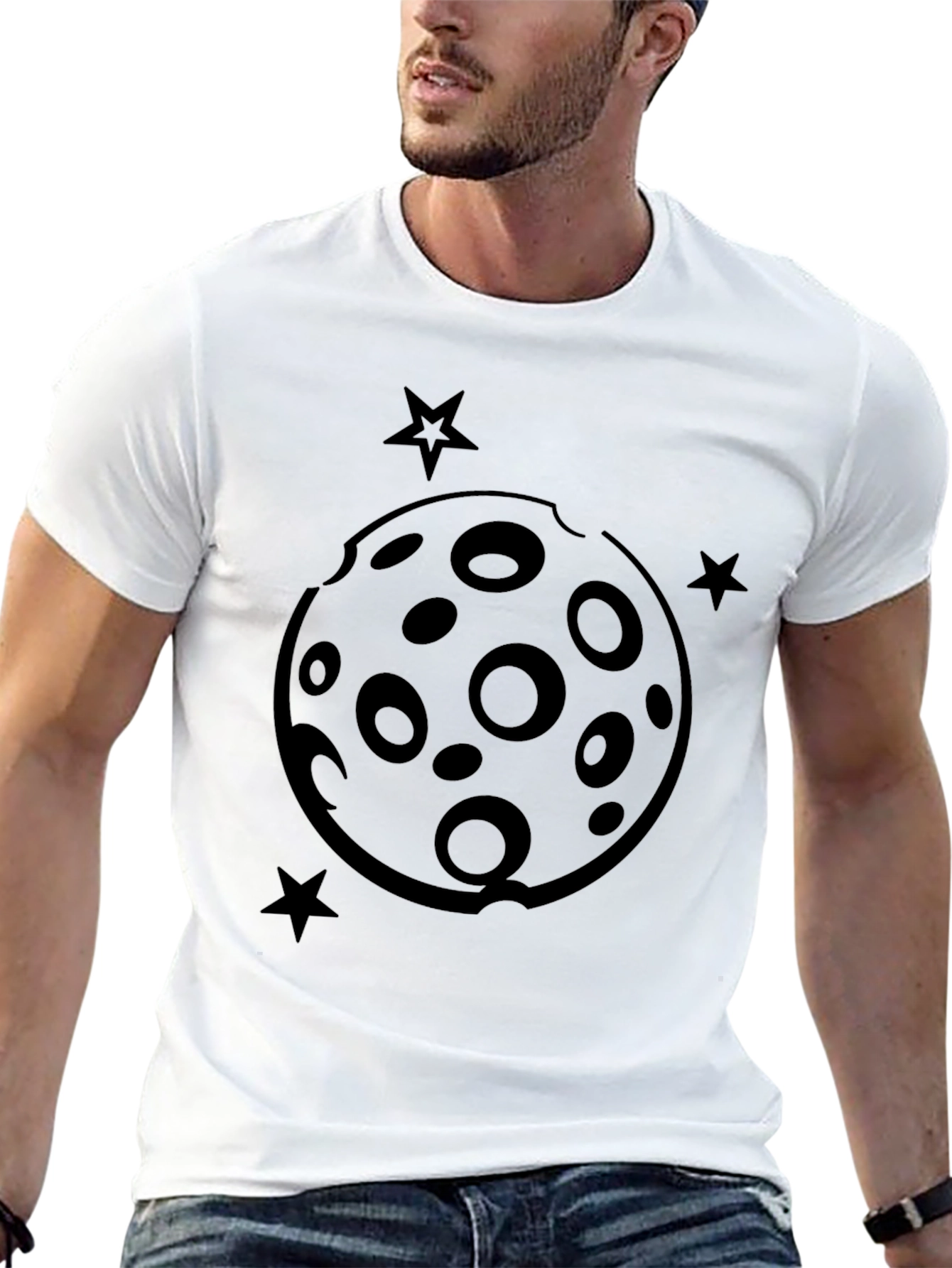 Moon and Stars Graphic T-Shirt