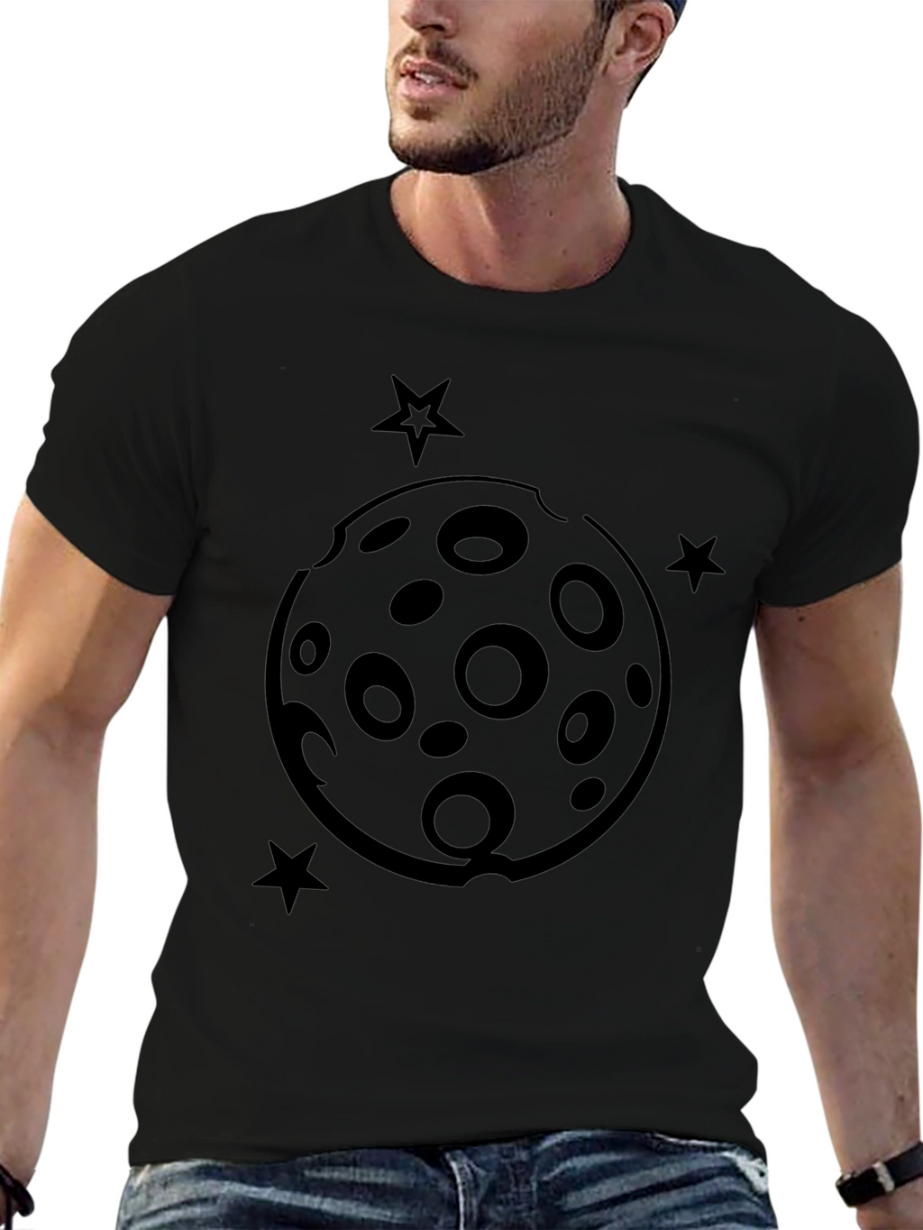 Moon and Stars Graphic T-Shirt