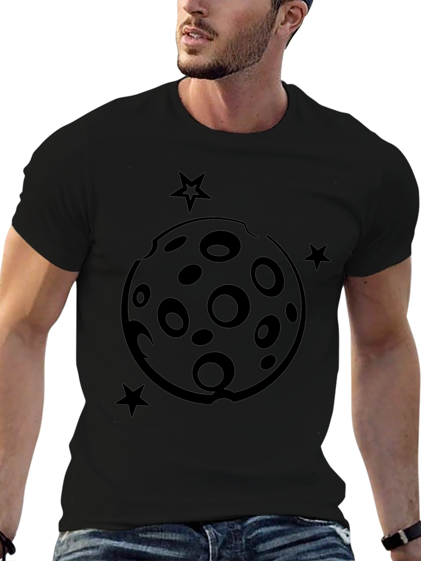 Moon and Stars Graphic T-Shirt