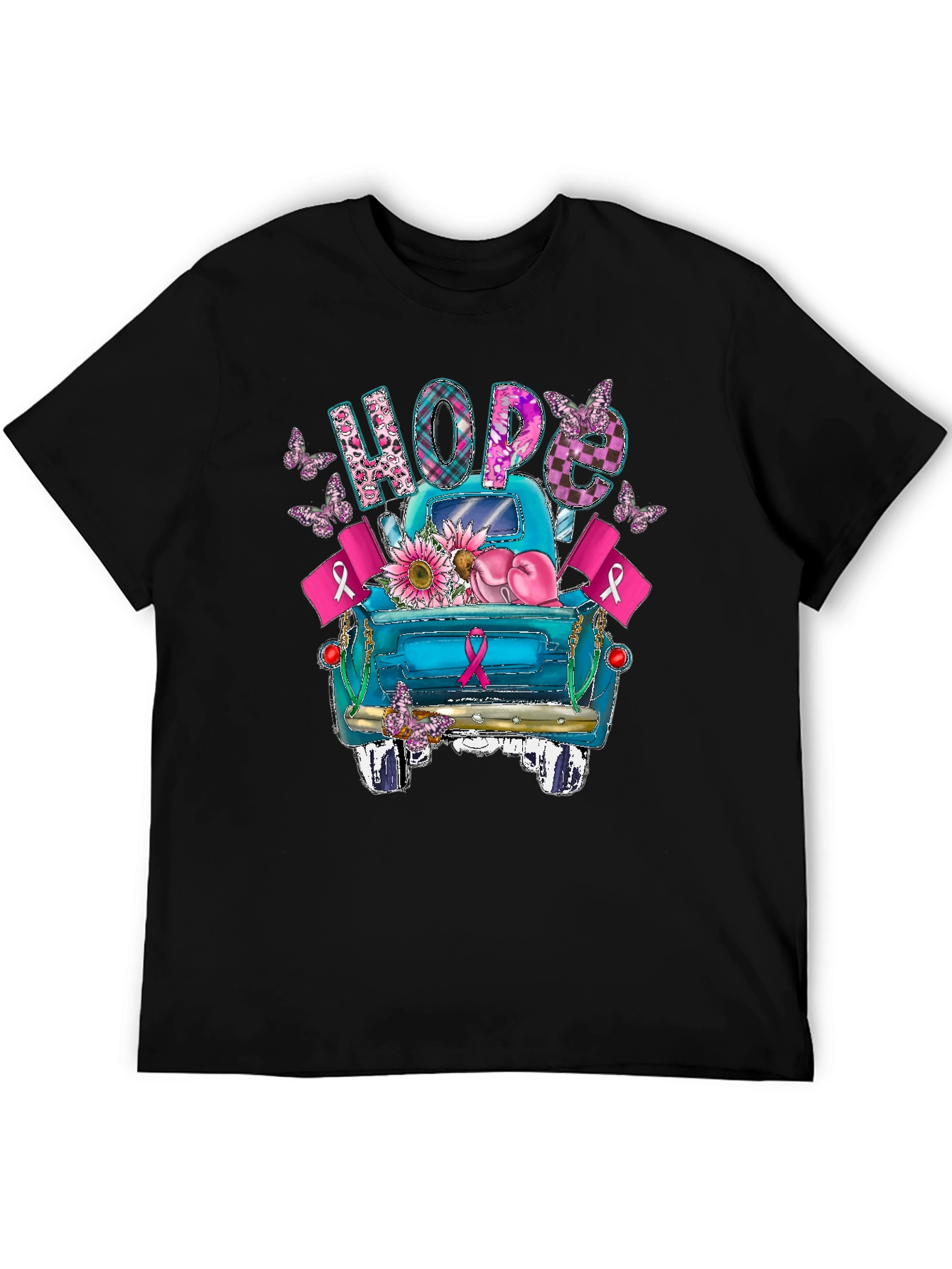 Hope Breast Cancer Awareness Truck T-Shirt