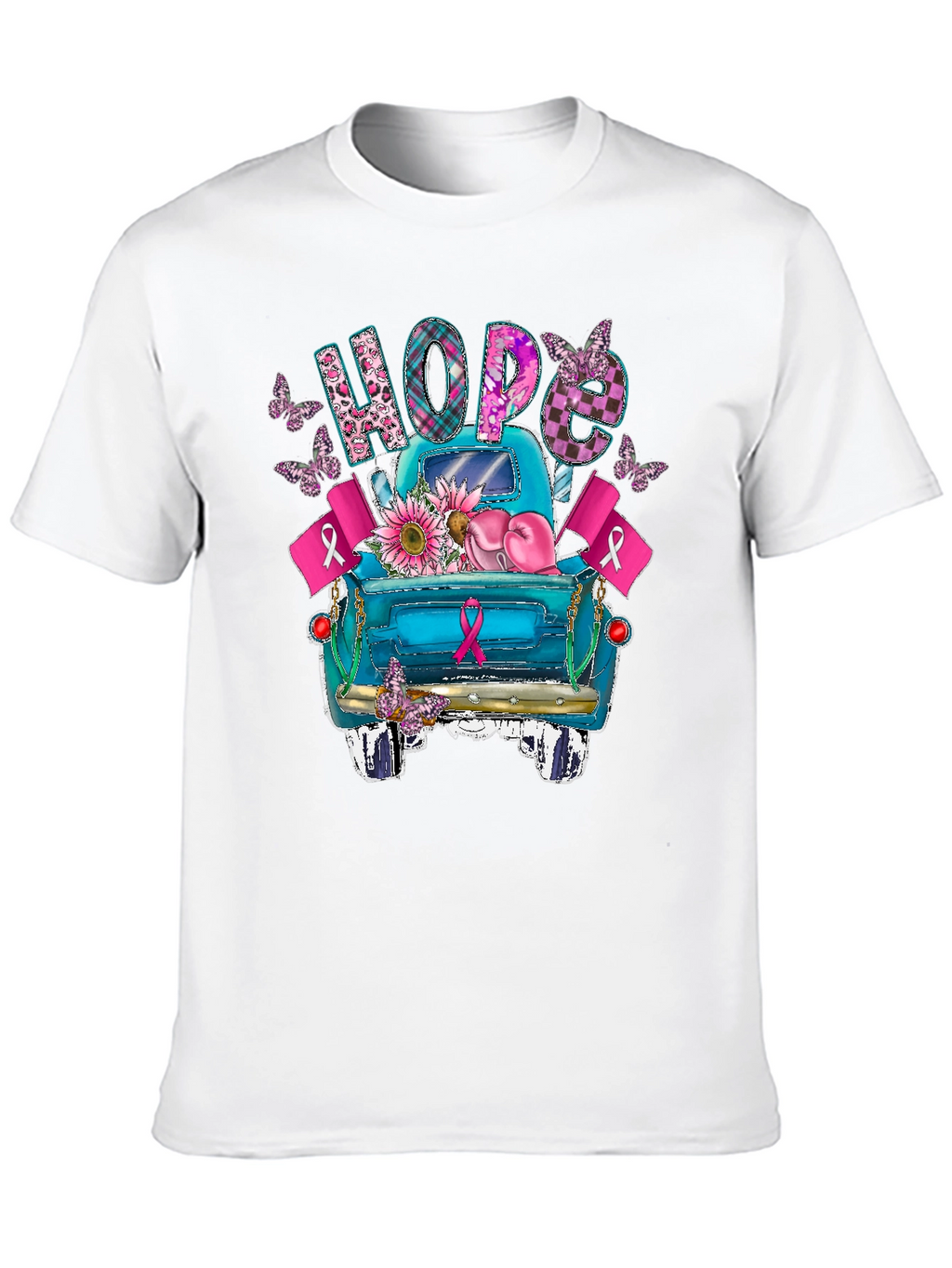 Hope Breast Cancer Awareness Truck T-Shirt