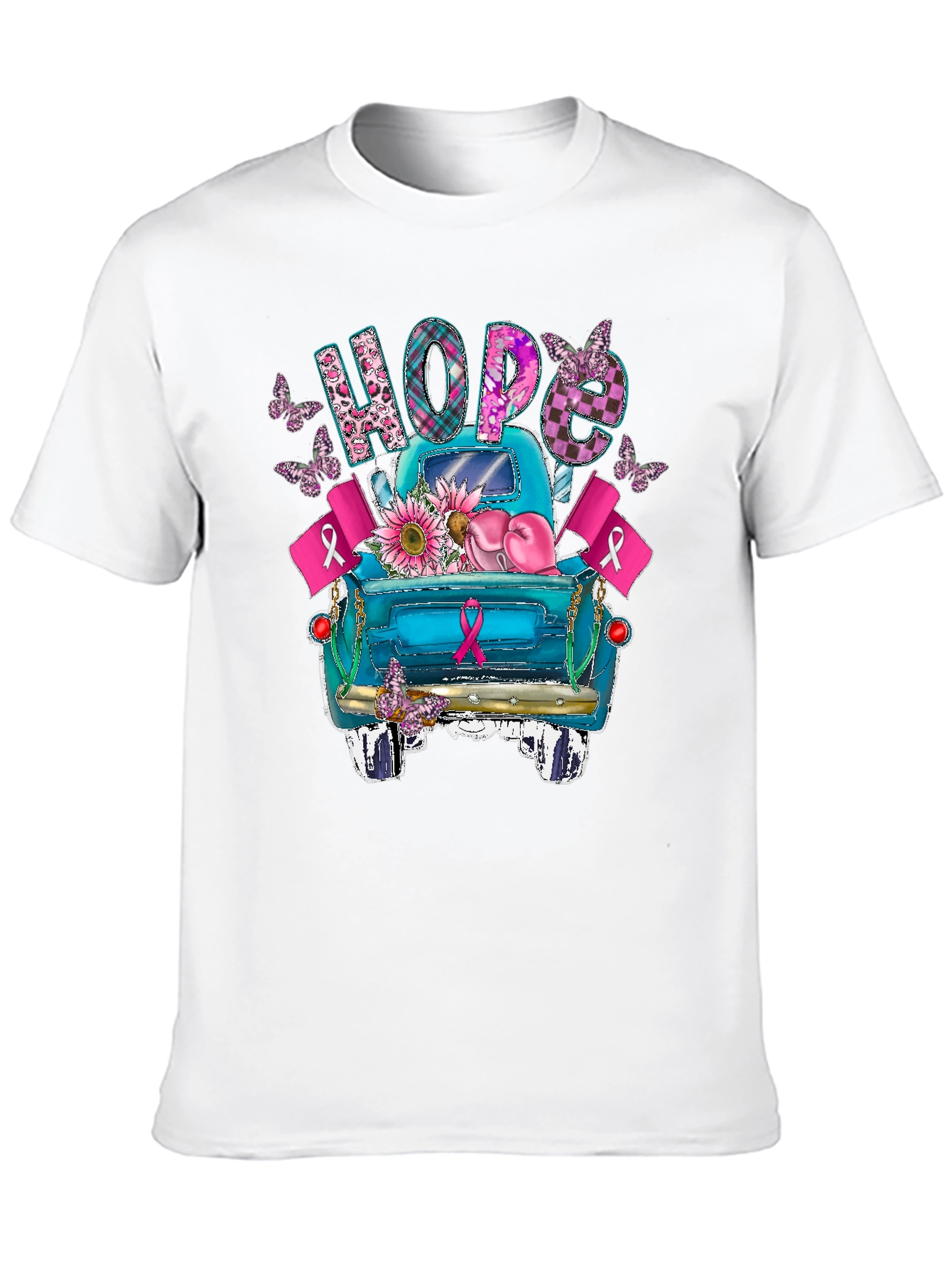 Hope Breast Cancer Awareness Truck T-Shirt