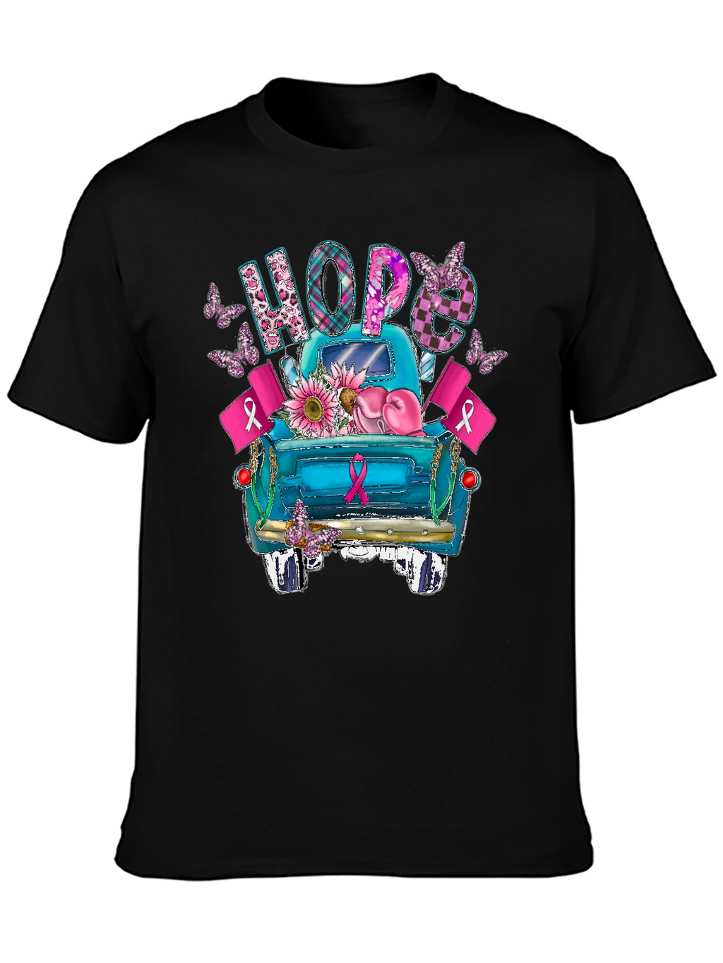 Hope Breast Cancer Awareness Truck T-Shirt