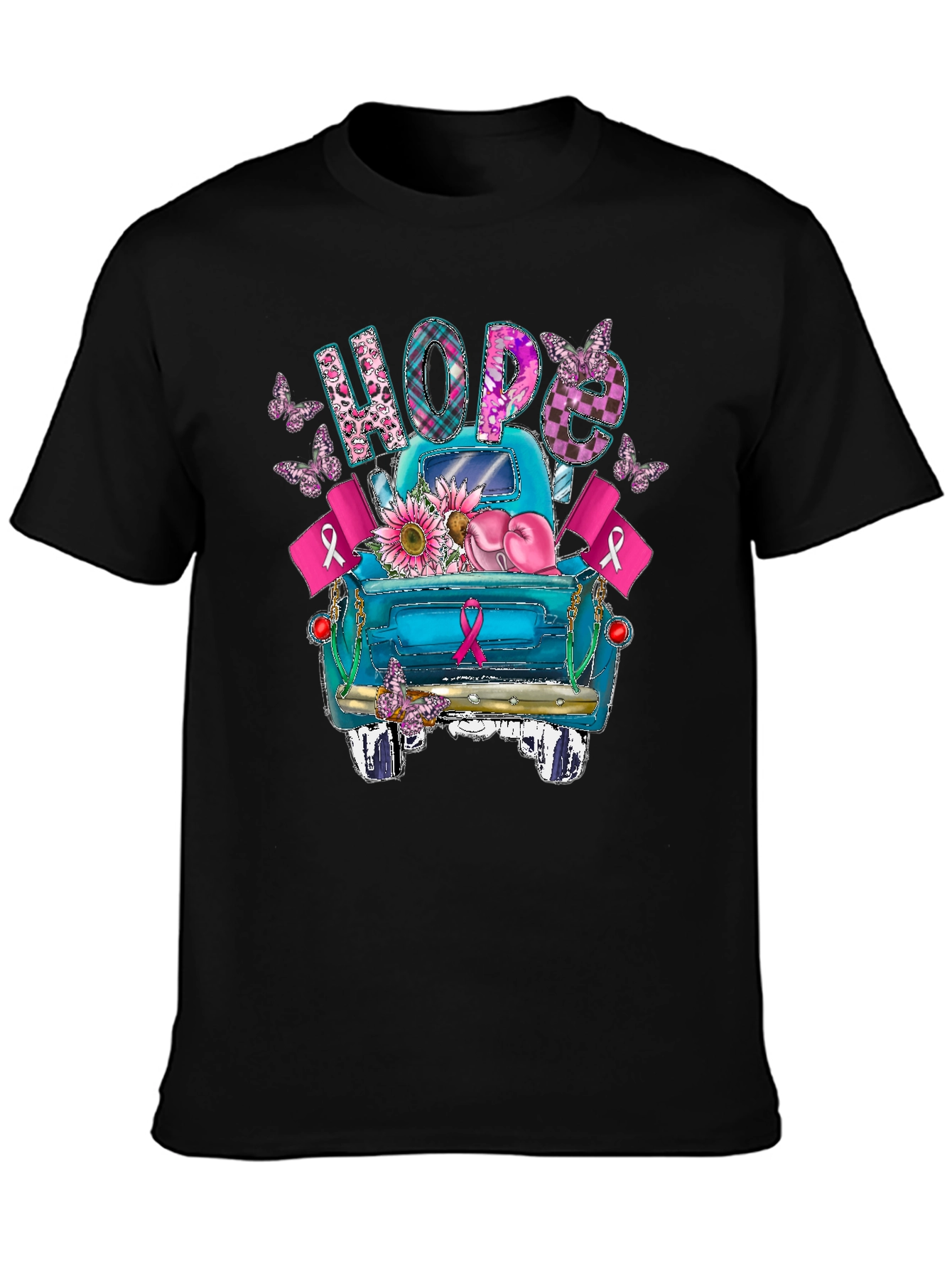 Hope Breast Cancer Awareness Truck T-Shirt