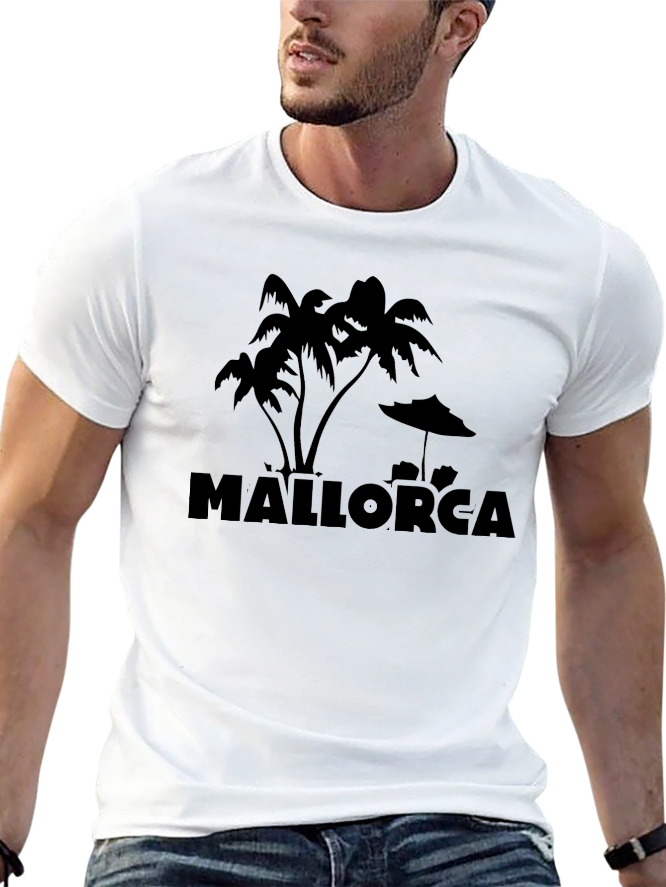Mallorca Palm Tree Graphic T-Shirt