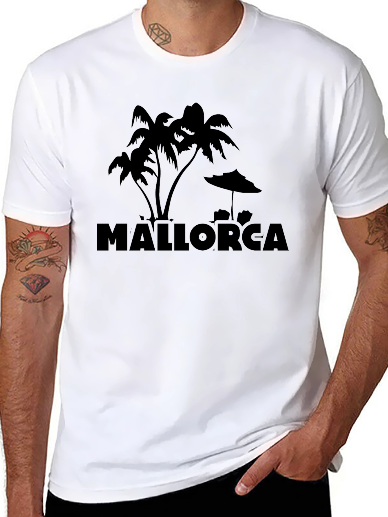Mallorca Palm Tree Graphic T-Shirt