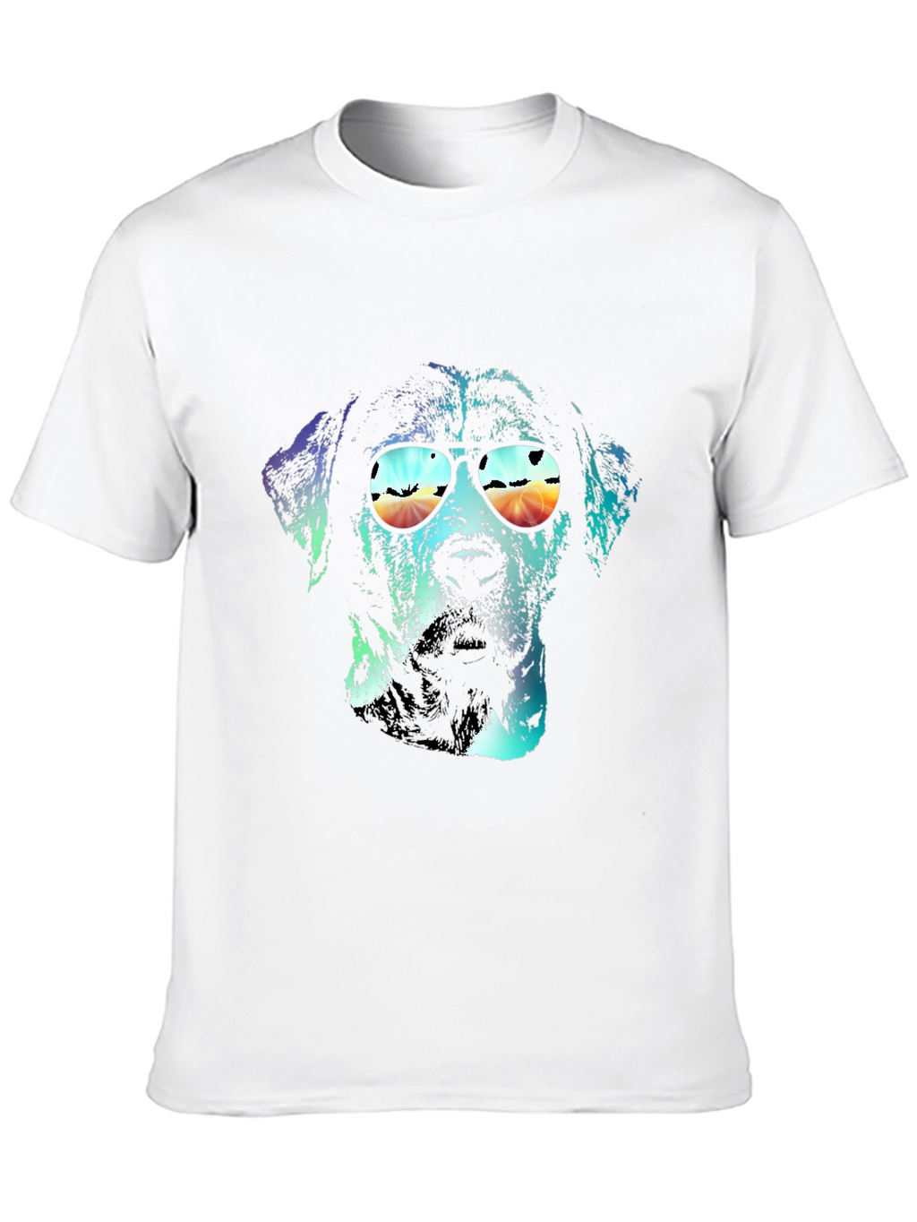 Dog with Sunglasses Graphic T-Shirt