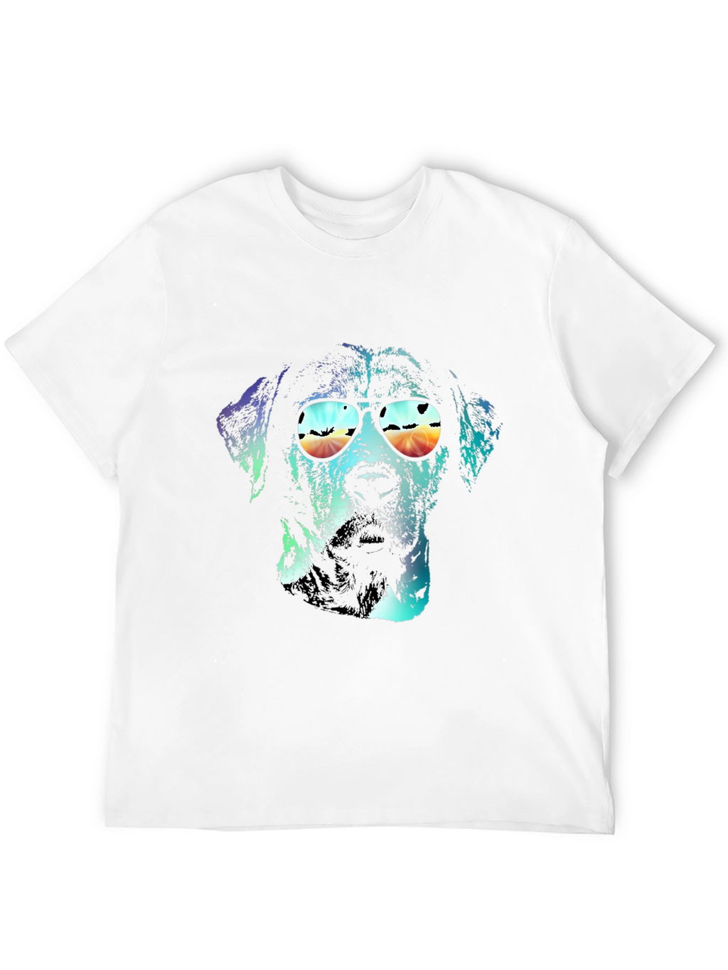 Dog with Sunglasses Graphic T-Shirt