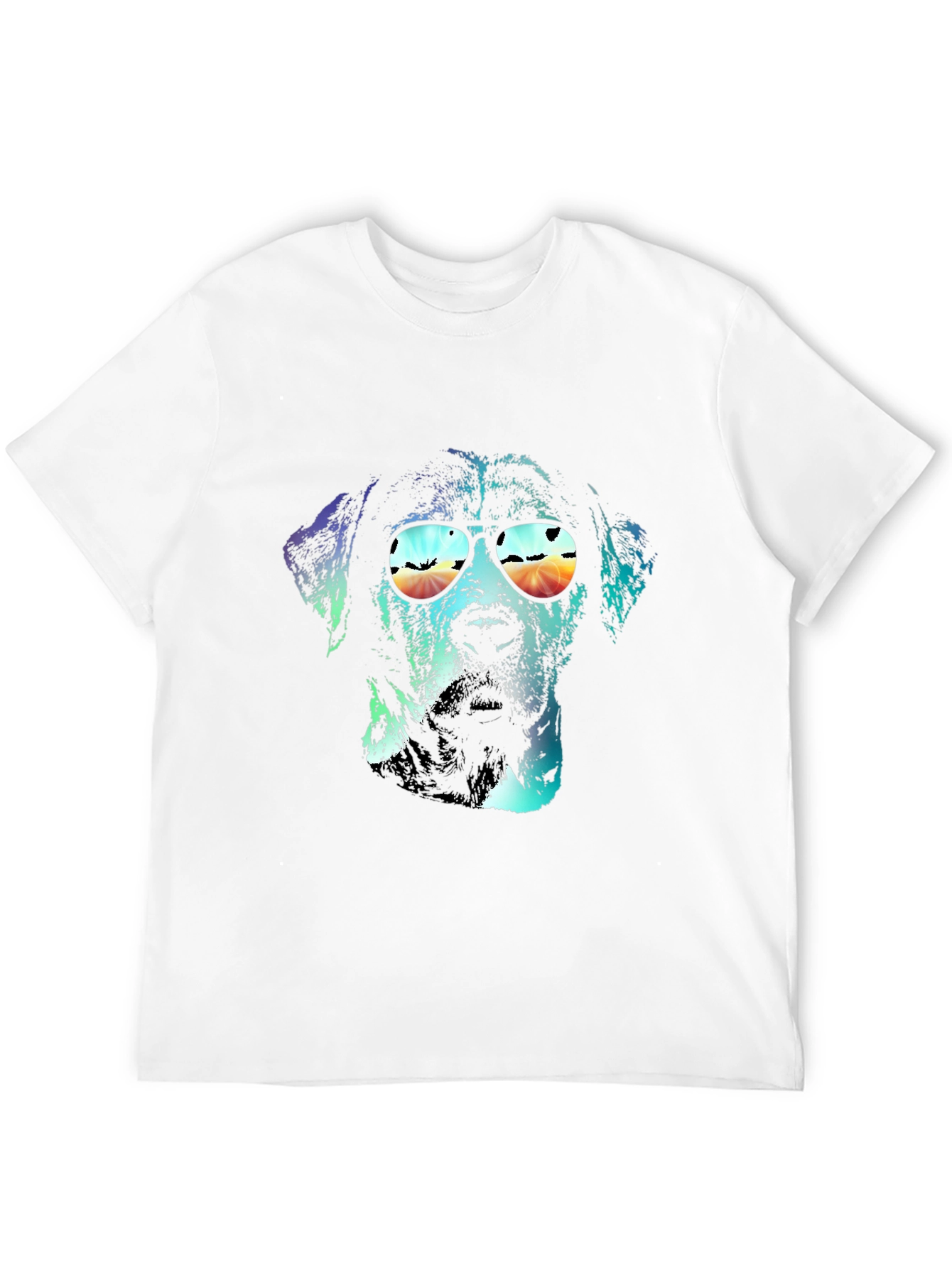 Dog with Sunglasses Graphic T-Shirt