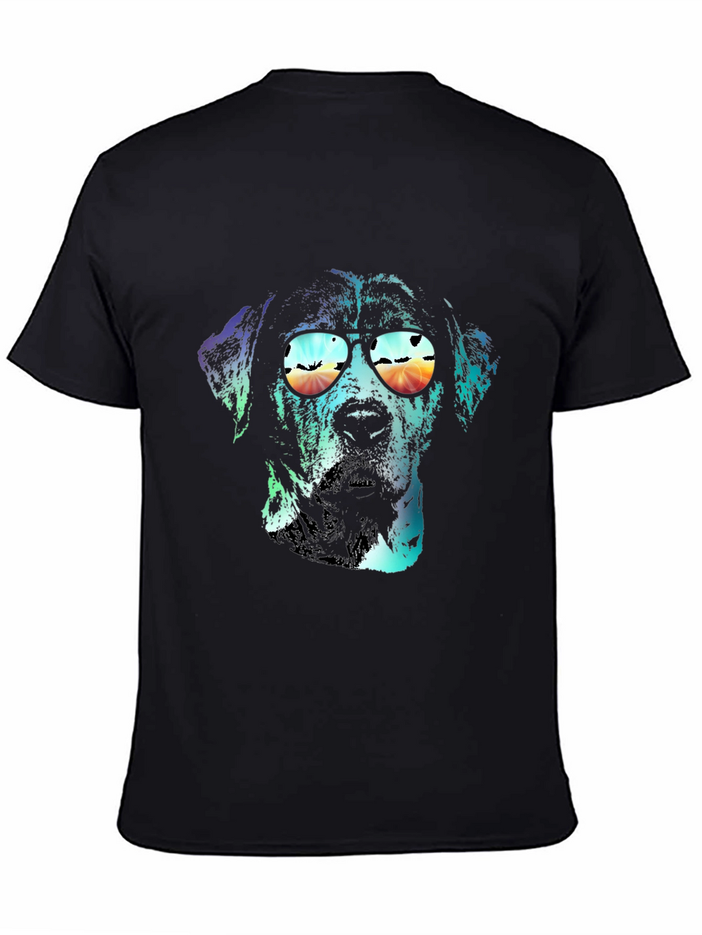 Dog with Sunglasses Graphic T-Shirt
