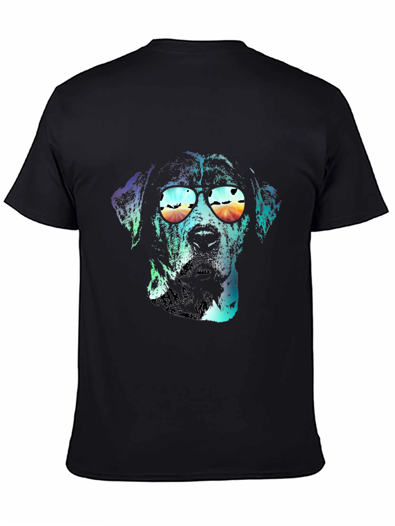 Dog with Sunglasses Graphic T-Shirt