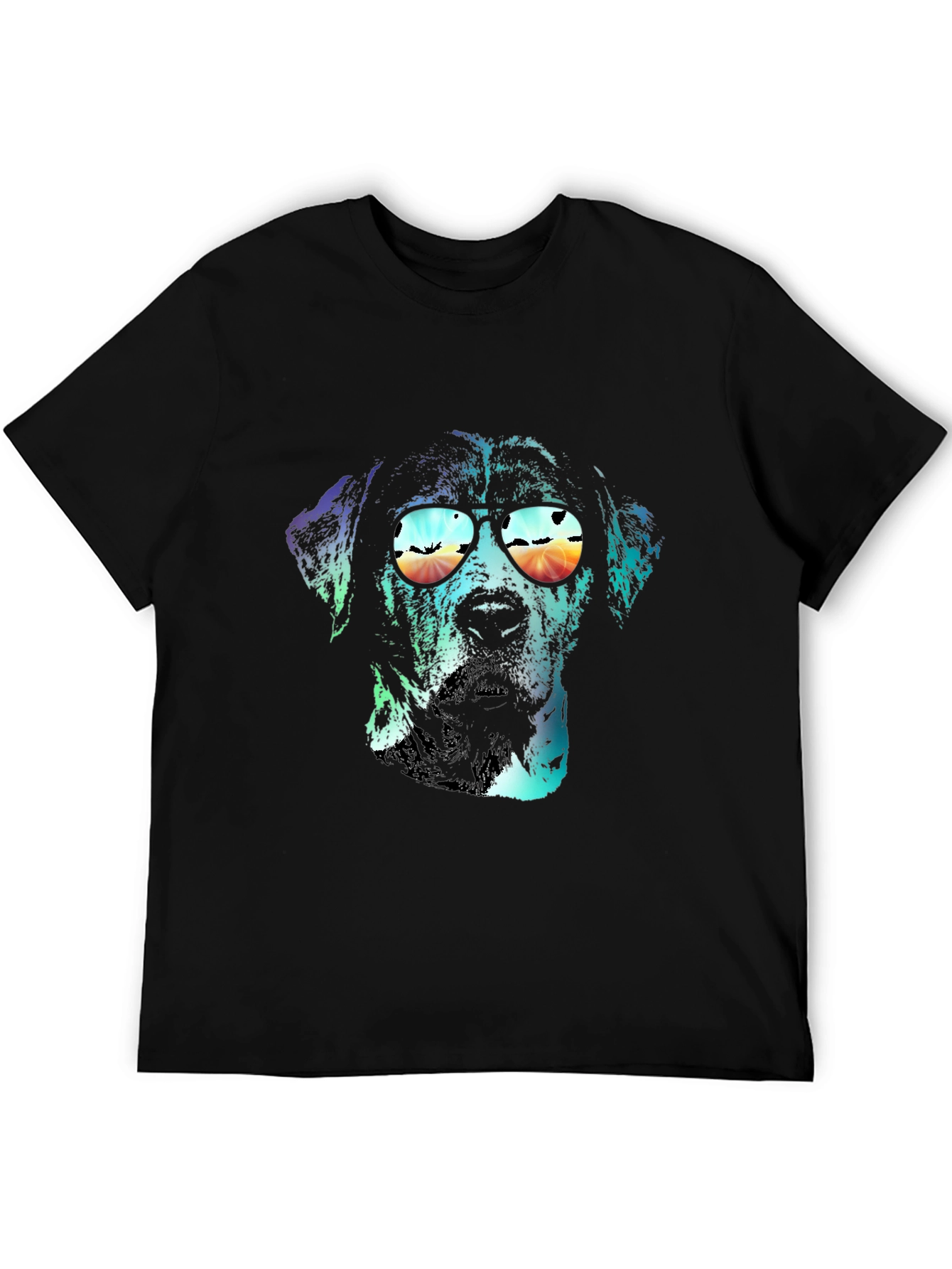 Dog with Sunglasses Graphic T-Shirt