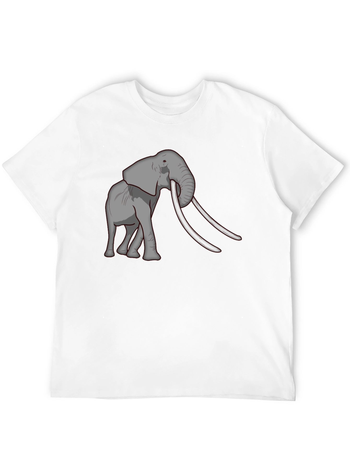 Elephant Graphic Tee - Black Cotton Blend