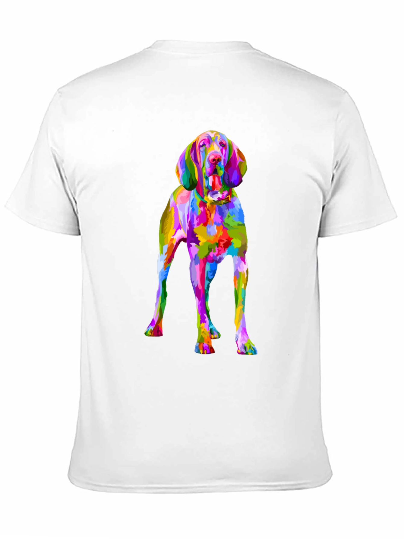 Colorful Dog Graphic T-Shirt