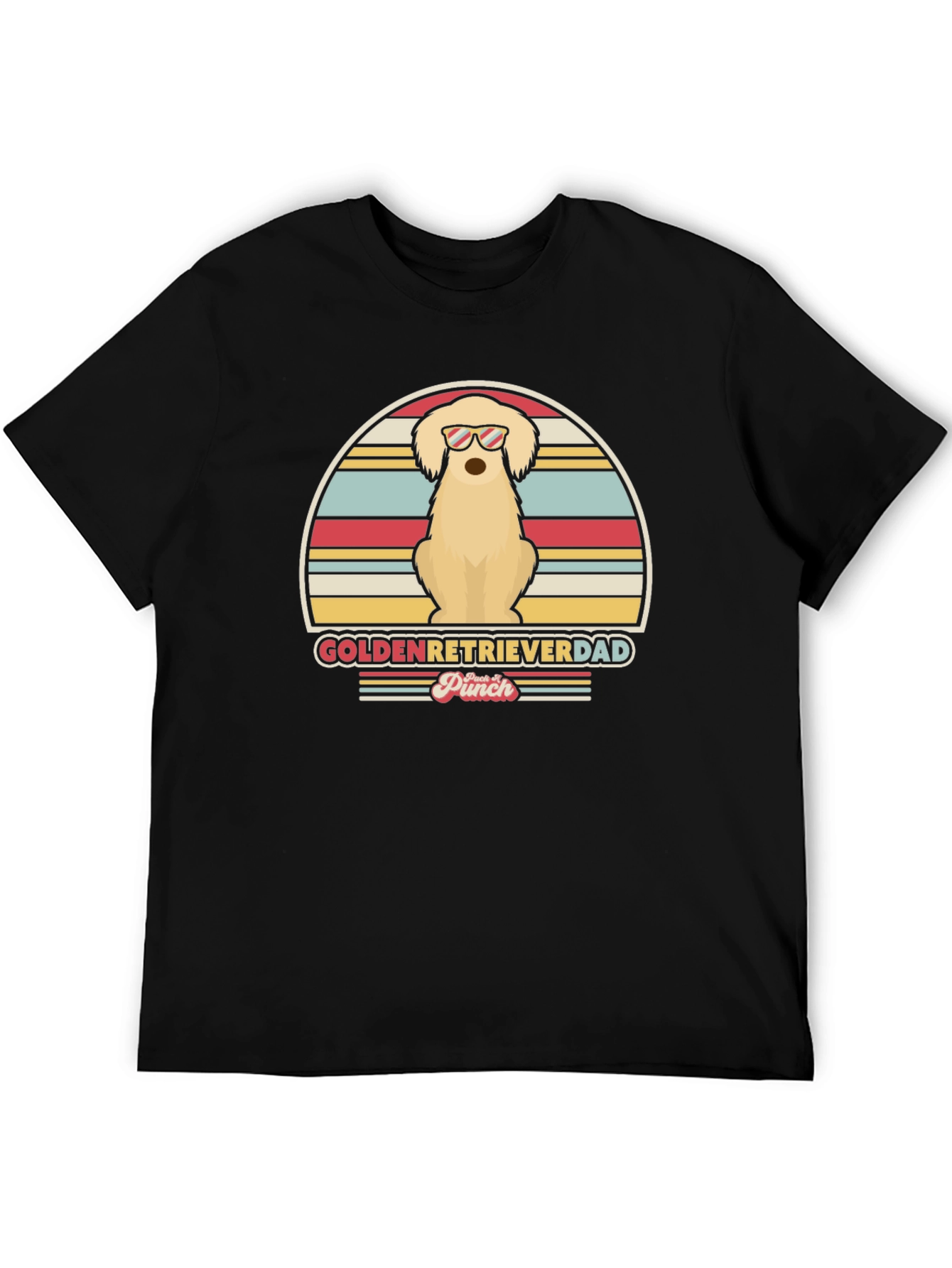 Golden Retriever Dad T-Shirt - Vintage Style