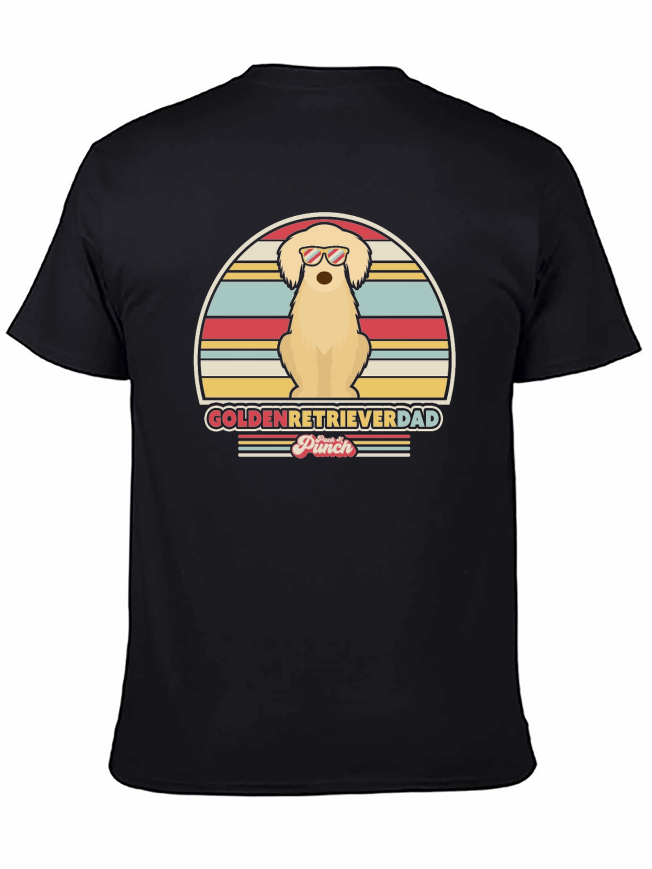 Golden Retriever Dad T-Shirt - Vintage Style