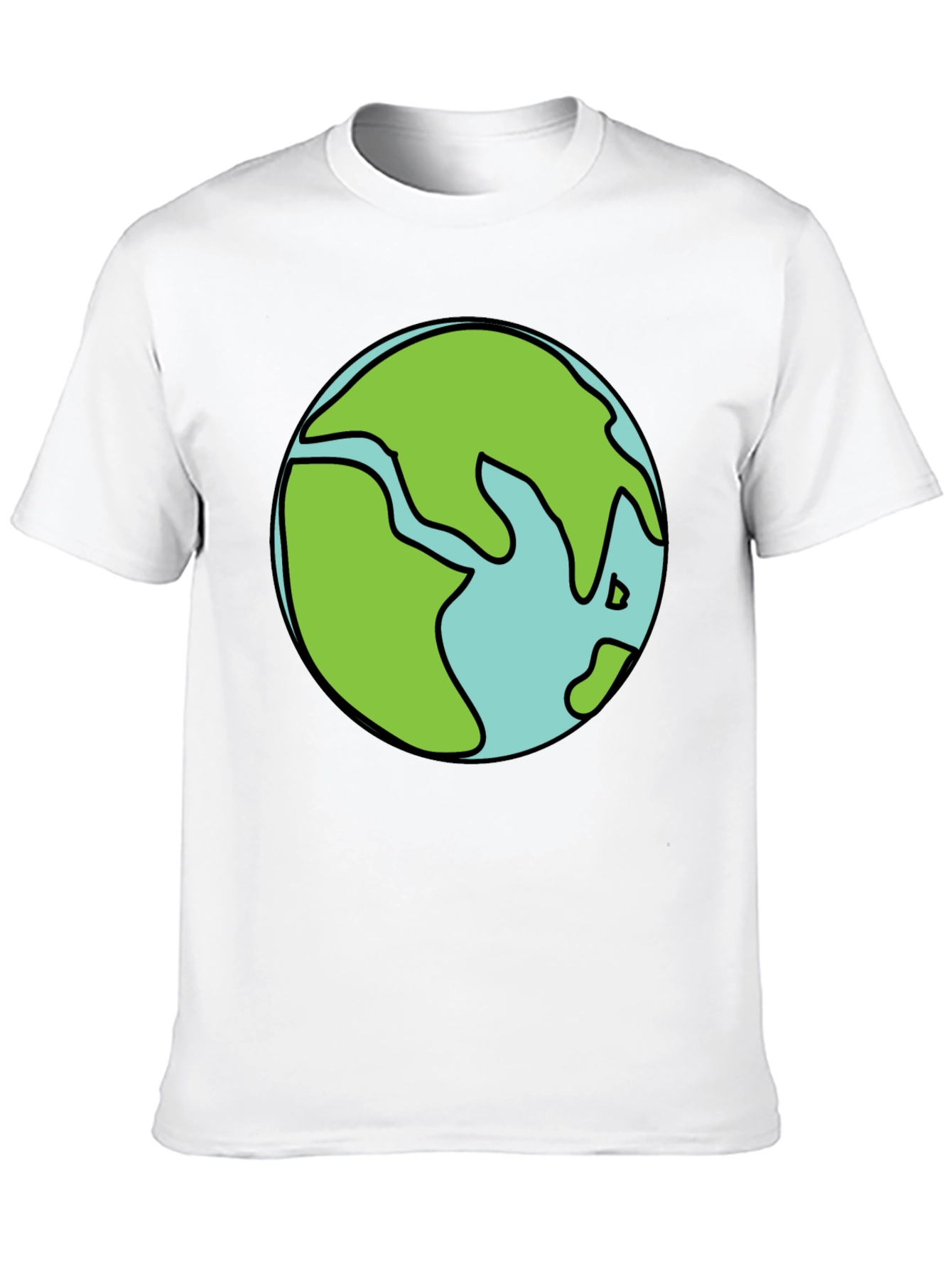 Earth Graphic Black T-Shirt - Soft Cotton