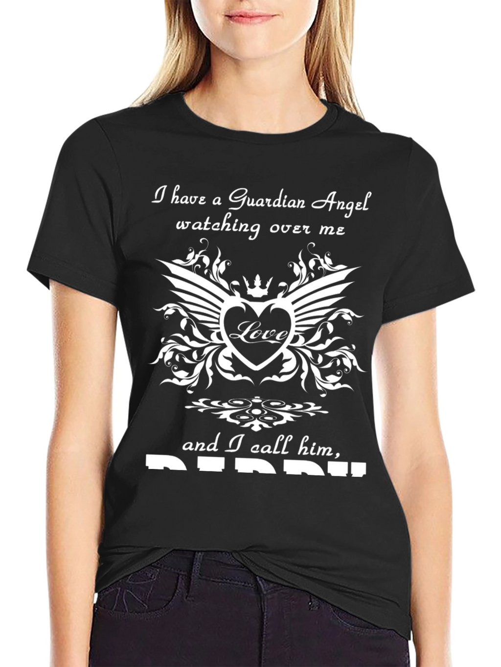 Guardian Angel Daddy T-Shirt - Loving Remembrance