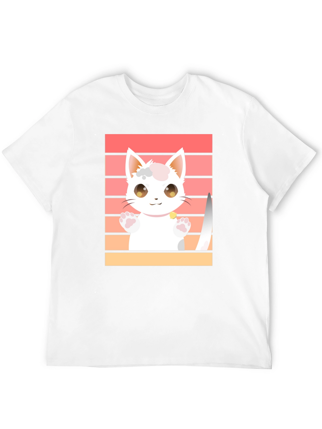 Cute Cat T-Shirt - Kawaii Kitten Graphic Tee