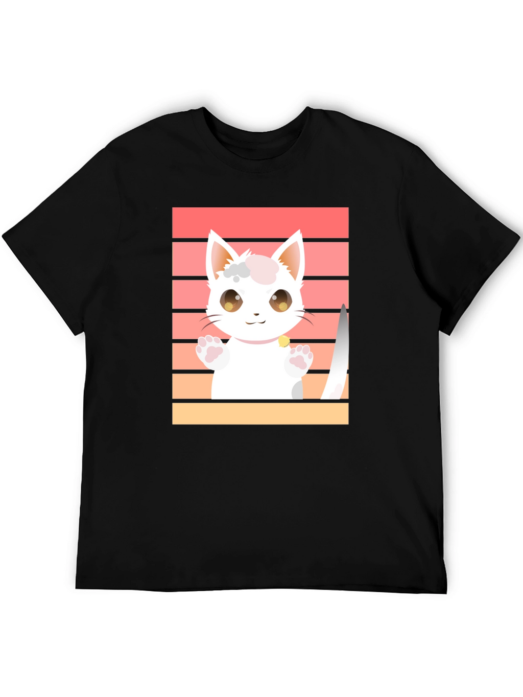 Cute Cat T-Shirt - Kawaii Kitten Graphic Tee