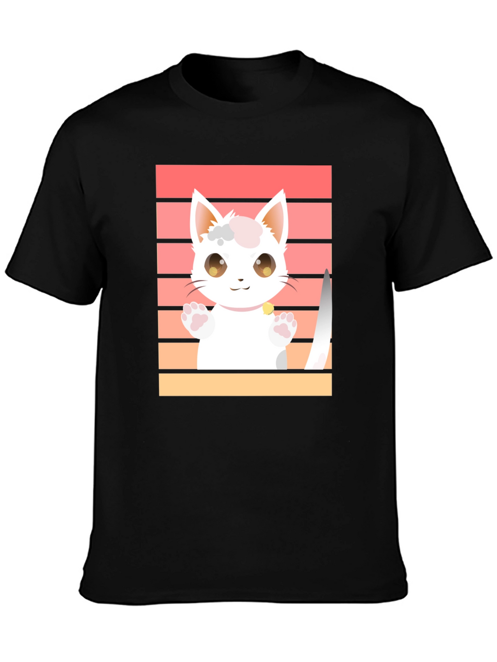 Cute Cat T-Shirt - Kawaii Kitten Graphic Tee
