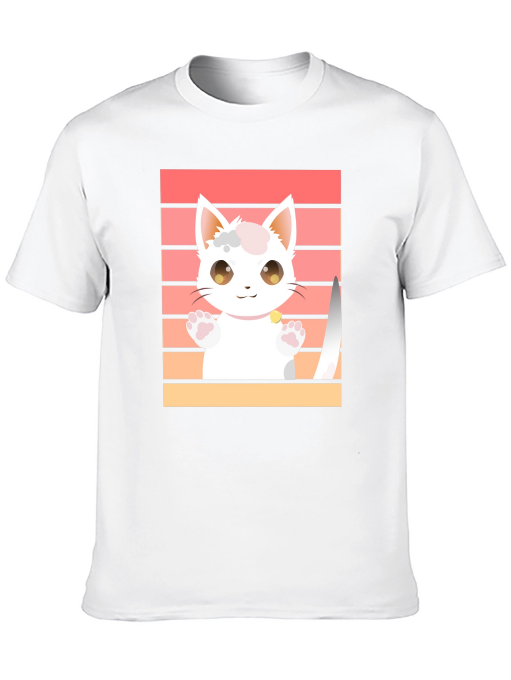 Cute Cat T-Shirt - Kawaii Kitten Graphic Tee