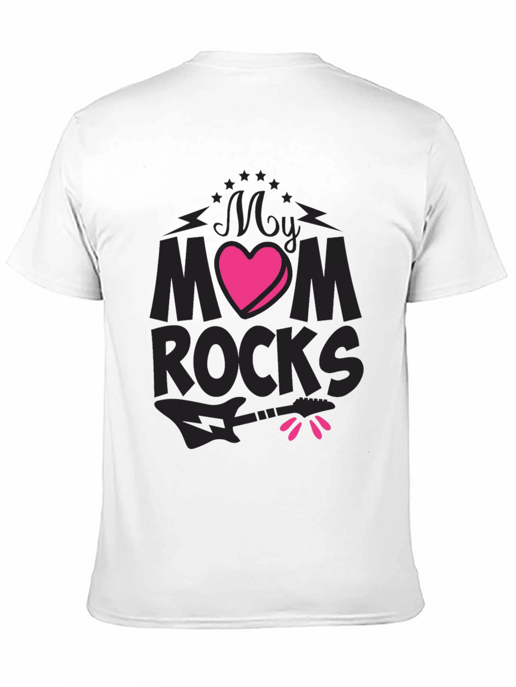 My Mom Rocks Graphic Tee - Black T-Shirt