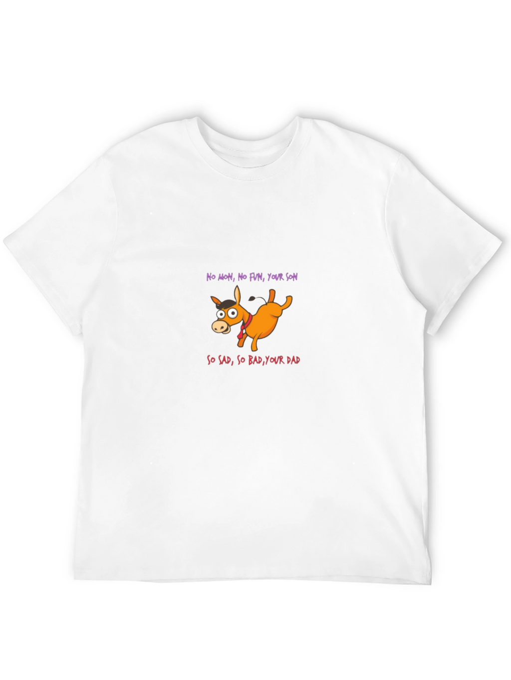 Funny Donkey T-Shirt - No Mon No Fun