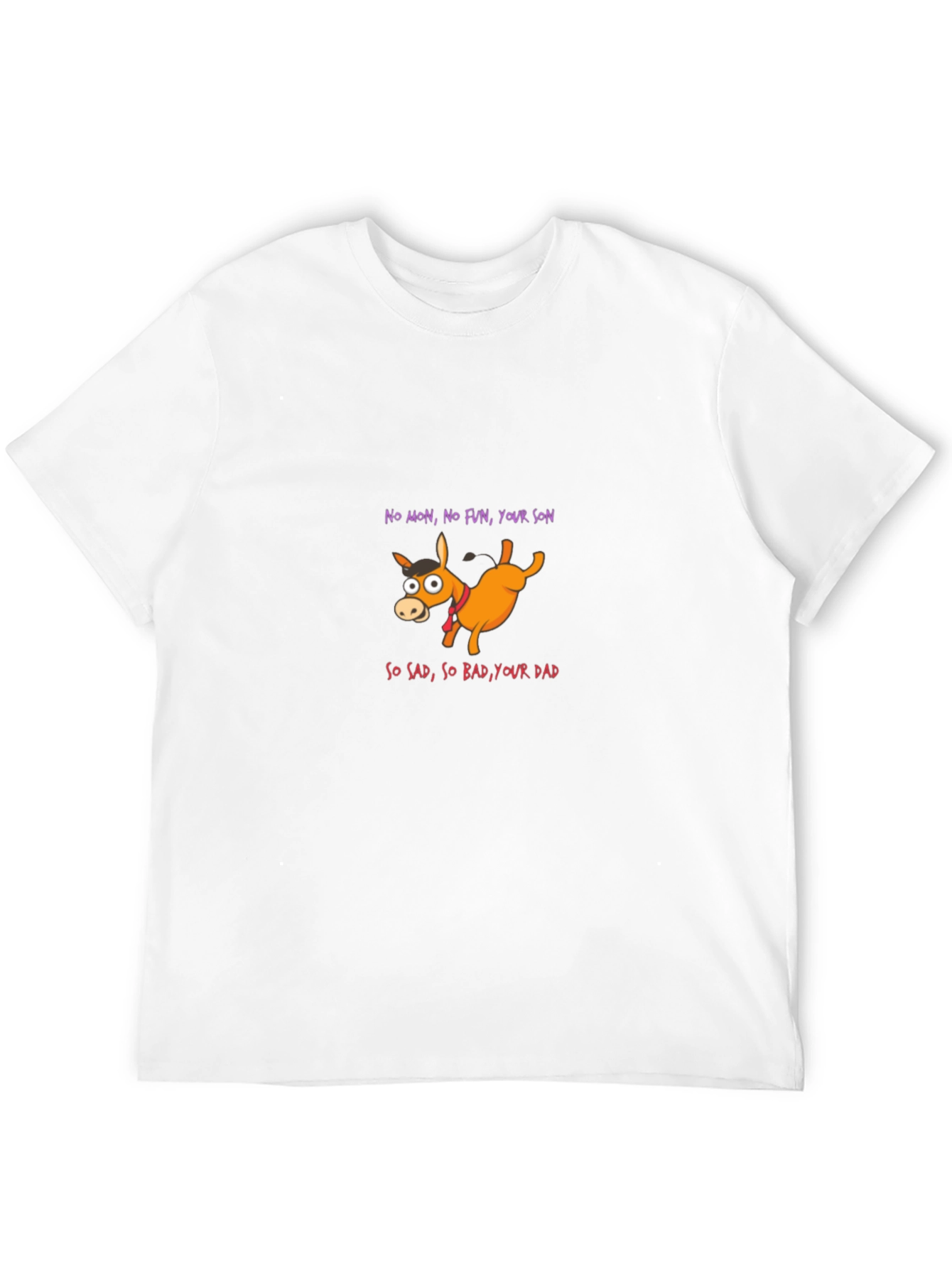 Funny Donkey T-Shirt - No Mon No Fun
