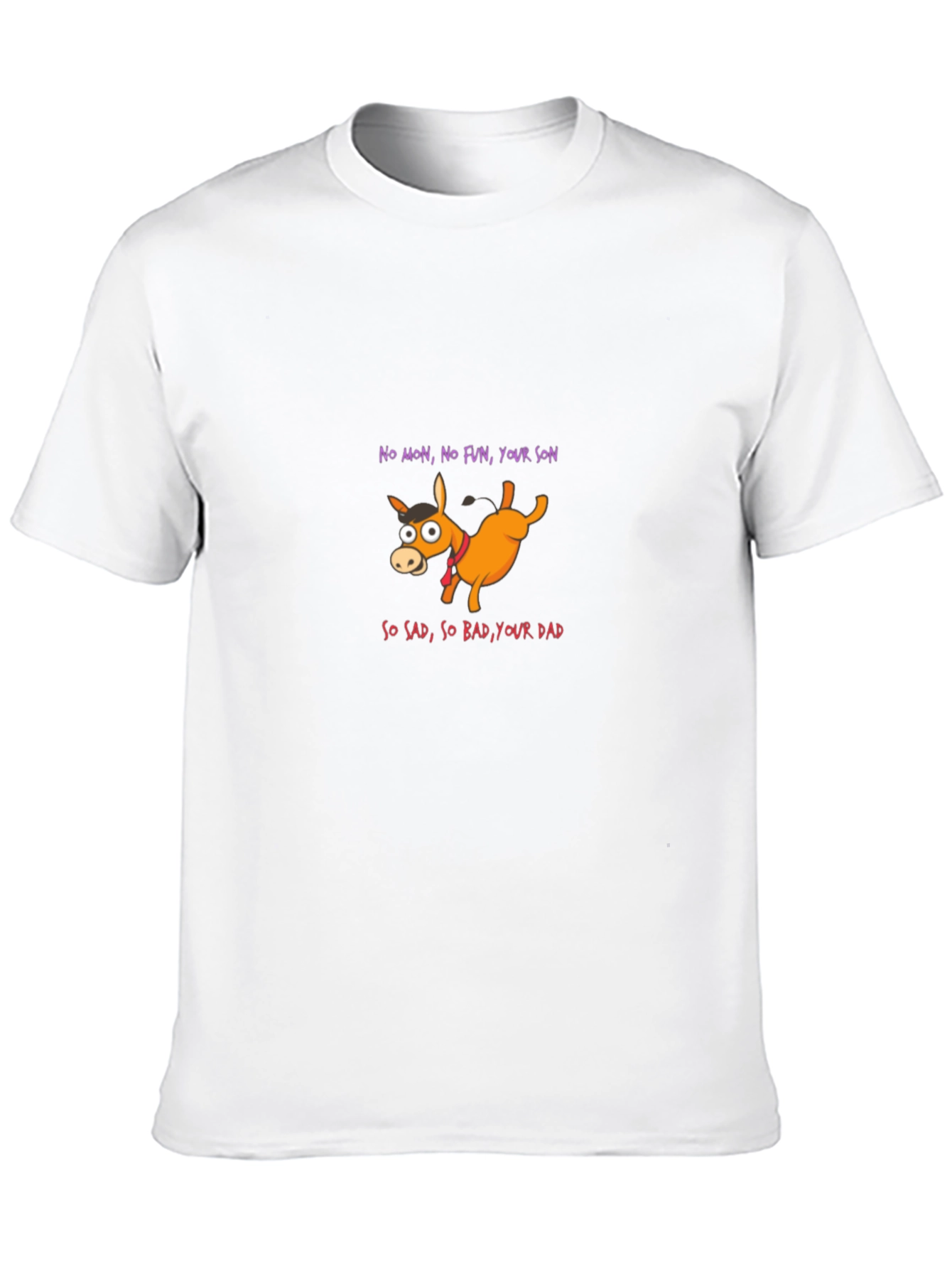 Funny Donkey T-Shirt - No Mon No Fun