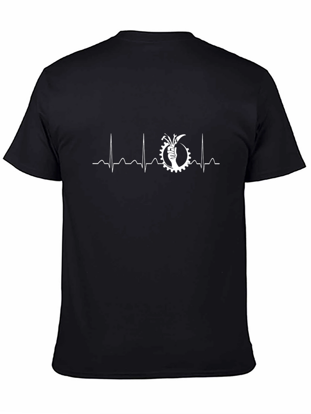 Mechanic Heartbeat T-Shirt - Black