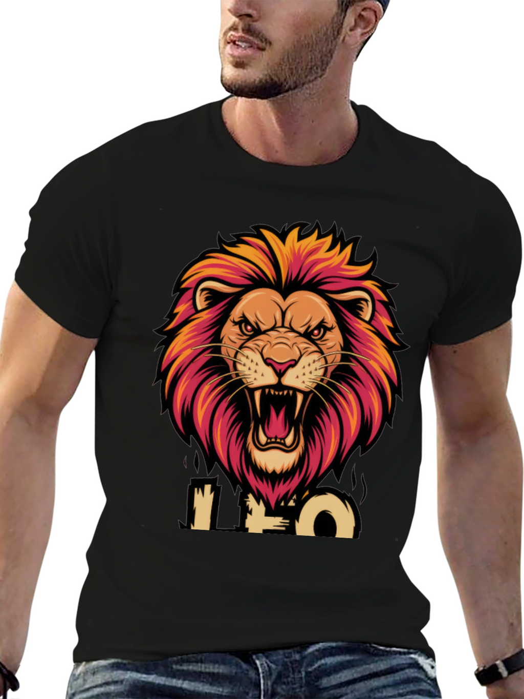 Leo Zodiac Lion Graphic T-Shirt