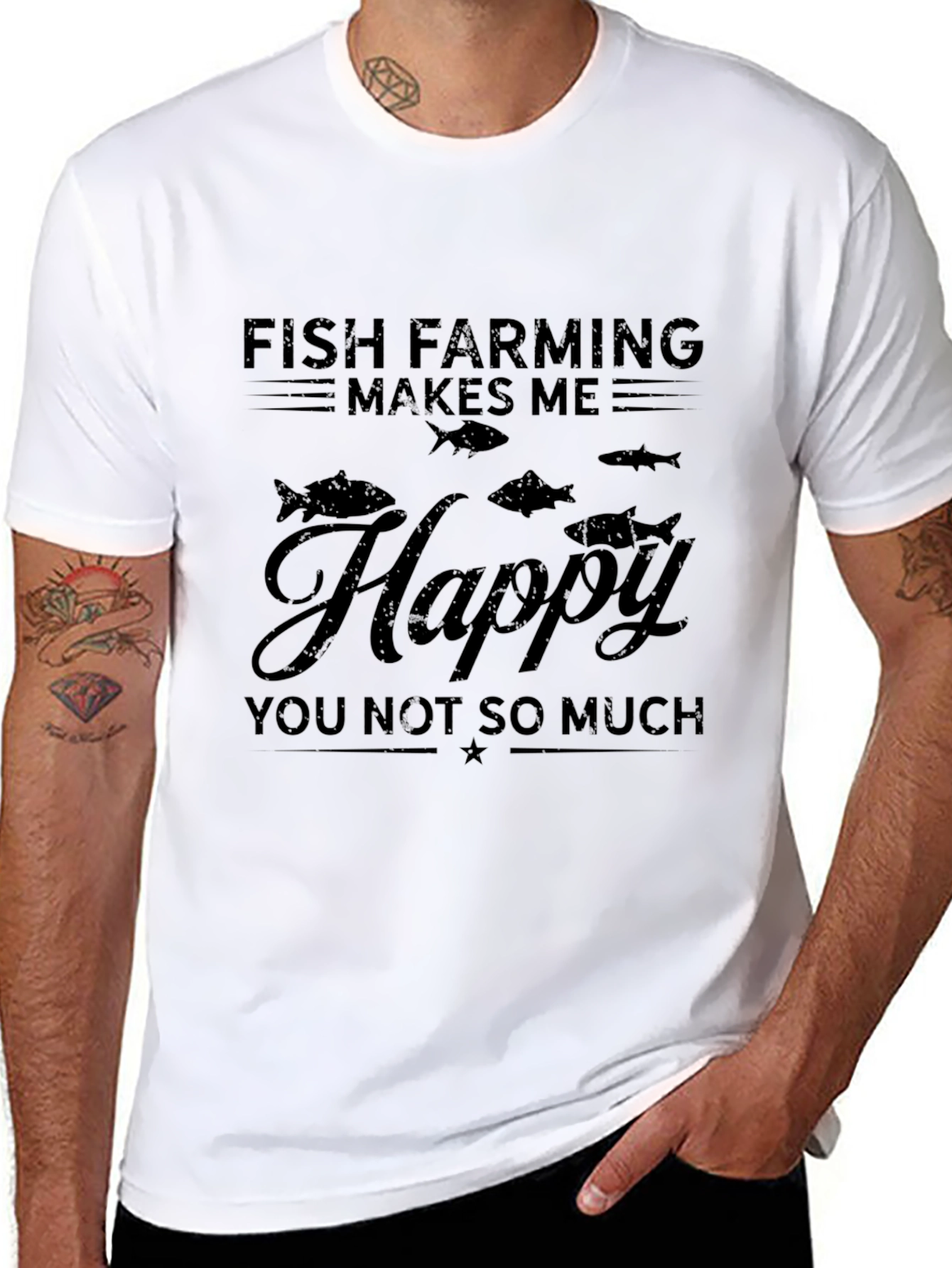 Fish Farming Makes Me Happy T-Shirt