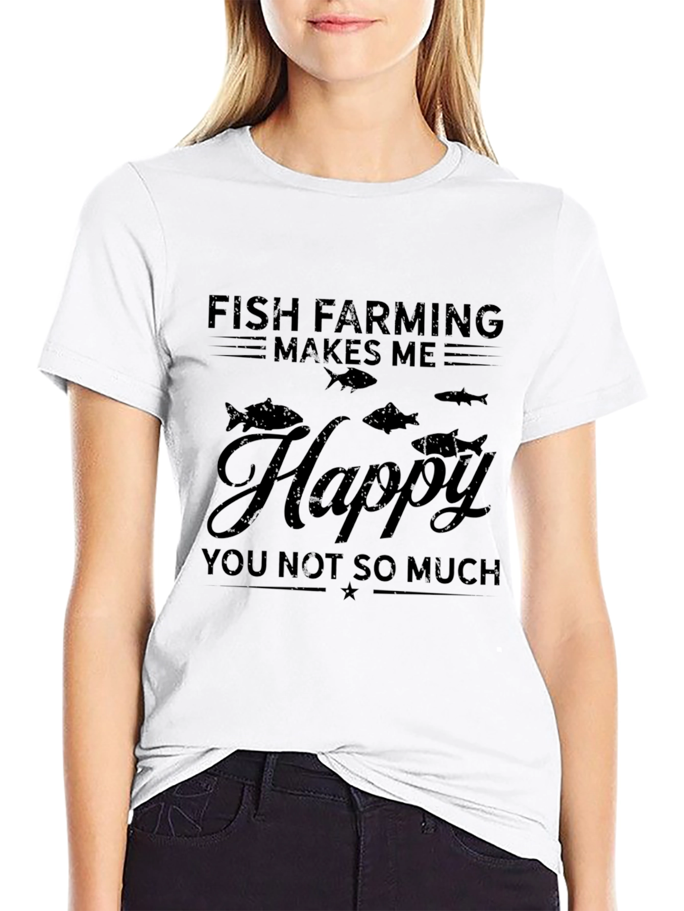 Fish Farming Makes Me Happy T-Shirt